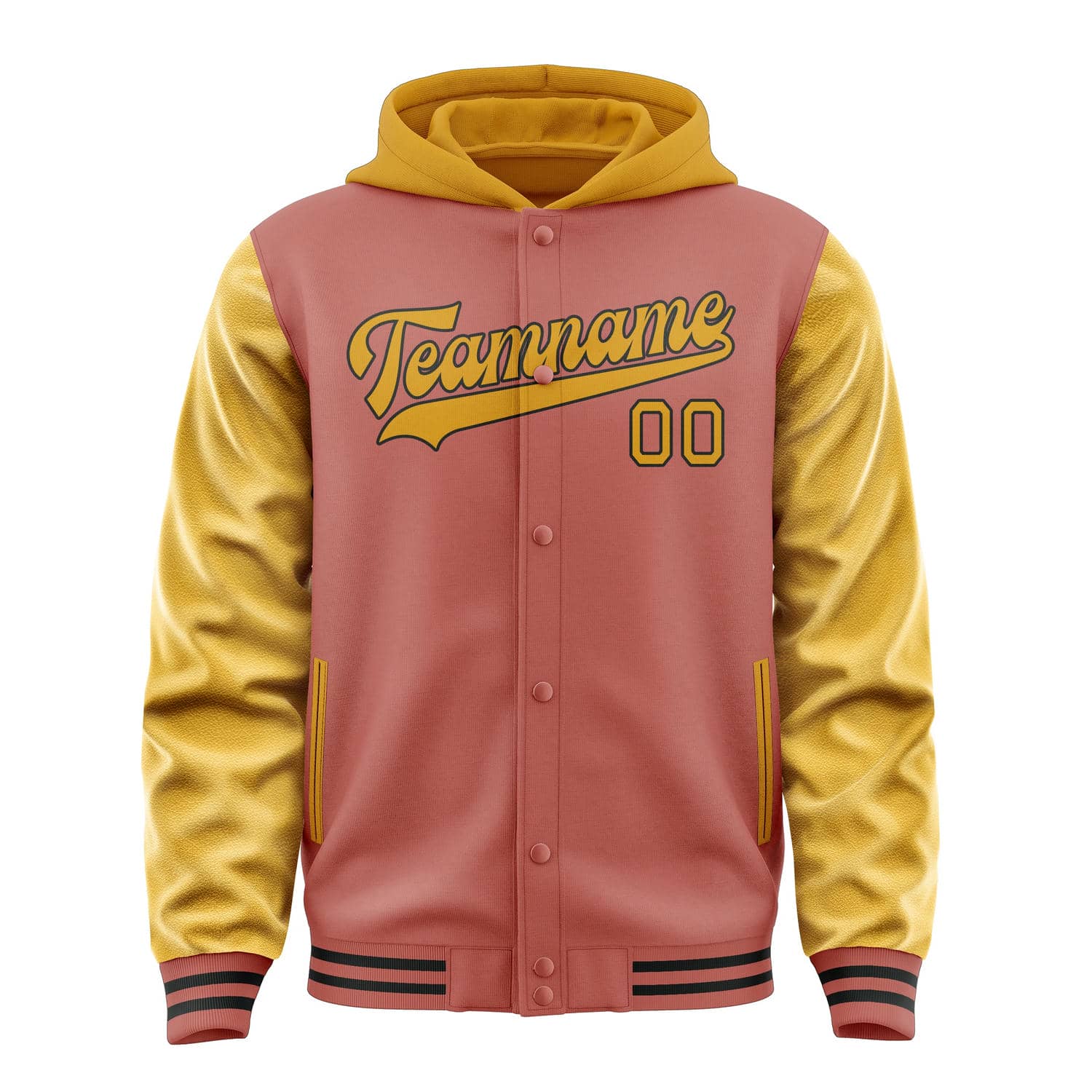 Maßgeschneidertes Kupferrose Gelb Jacke