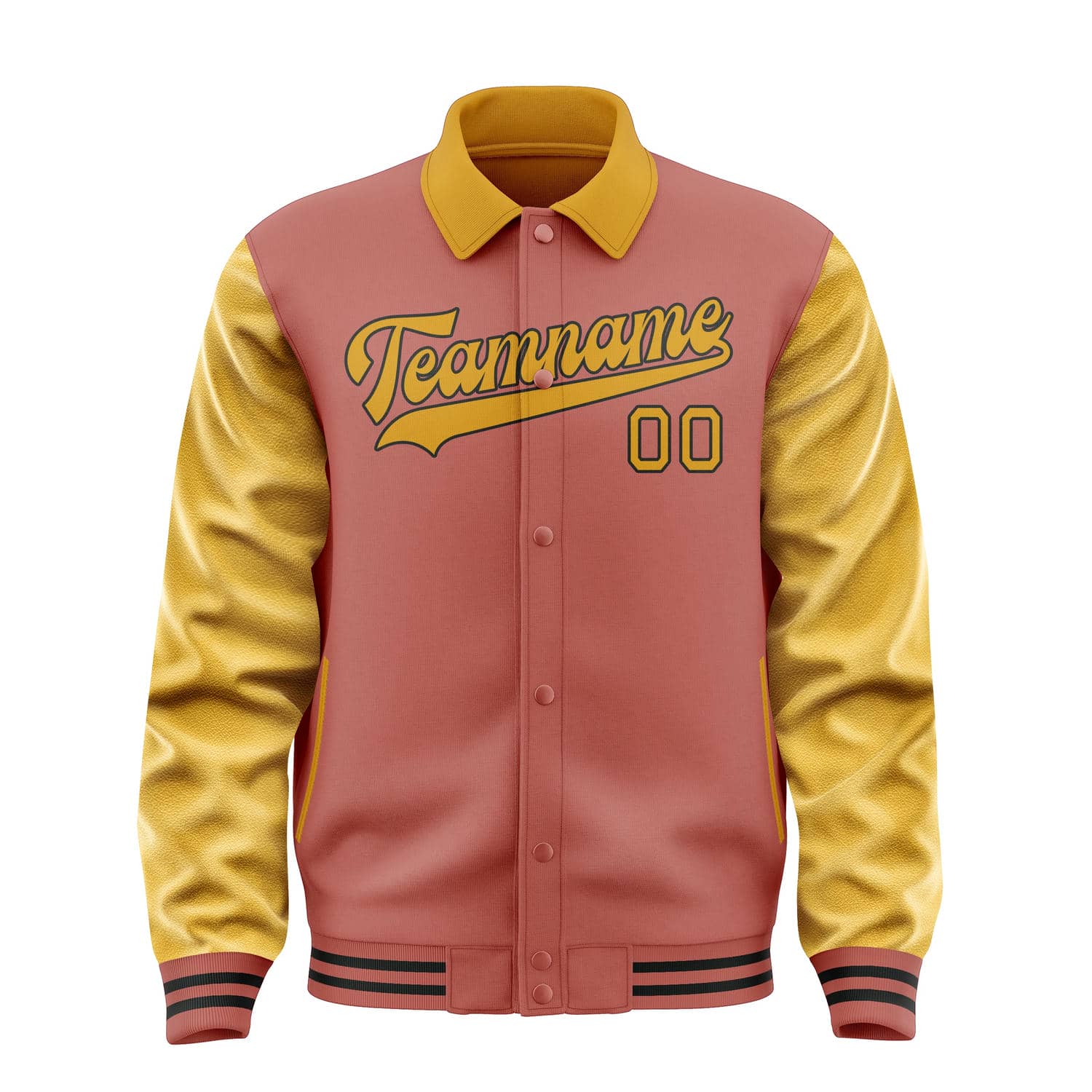 Maßgeschneidertes Kupferrose Gelb Jacke