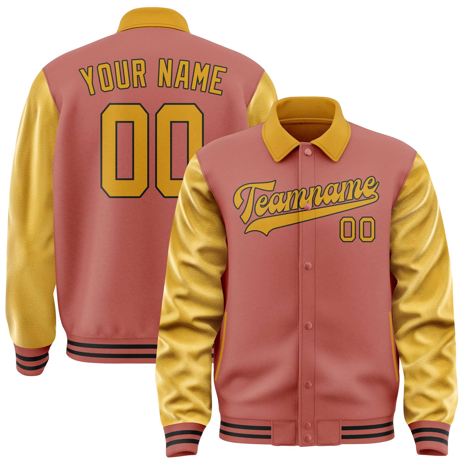 Maßgeschneidertes Kupferrose Gelb Jacke JA292919291717191917