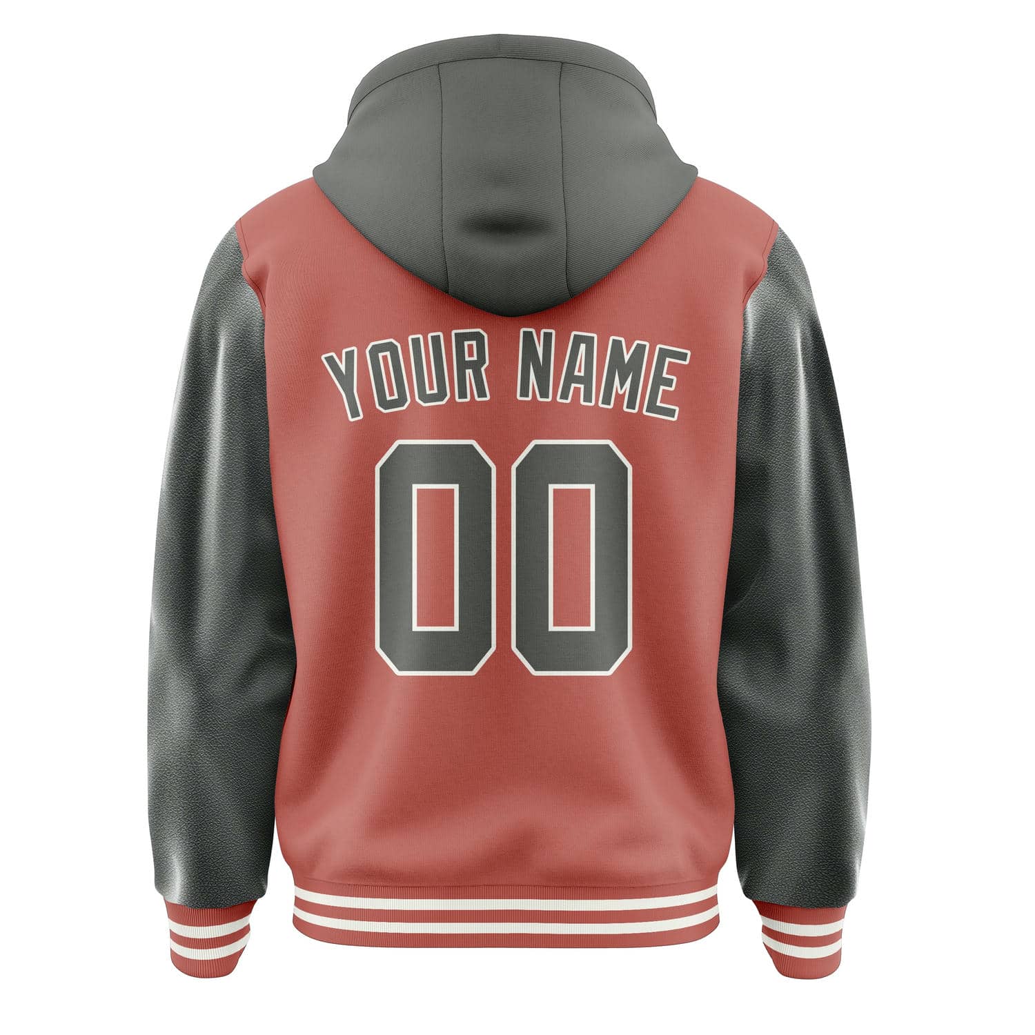 Maßgeschneidertes Kupferrose Dunkelgrau Jacke