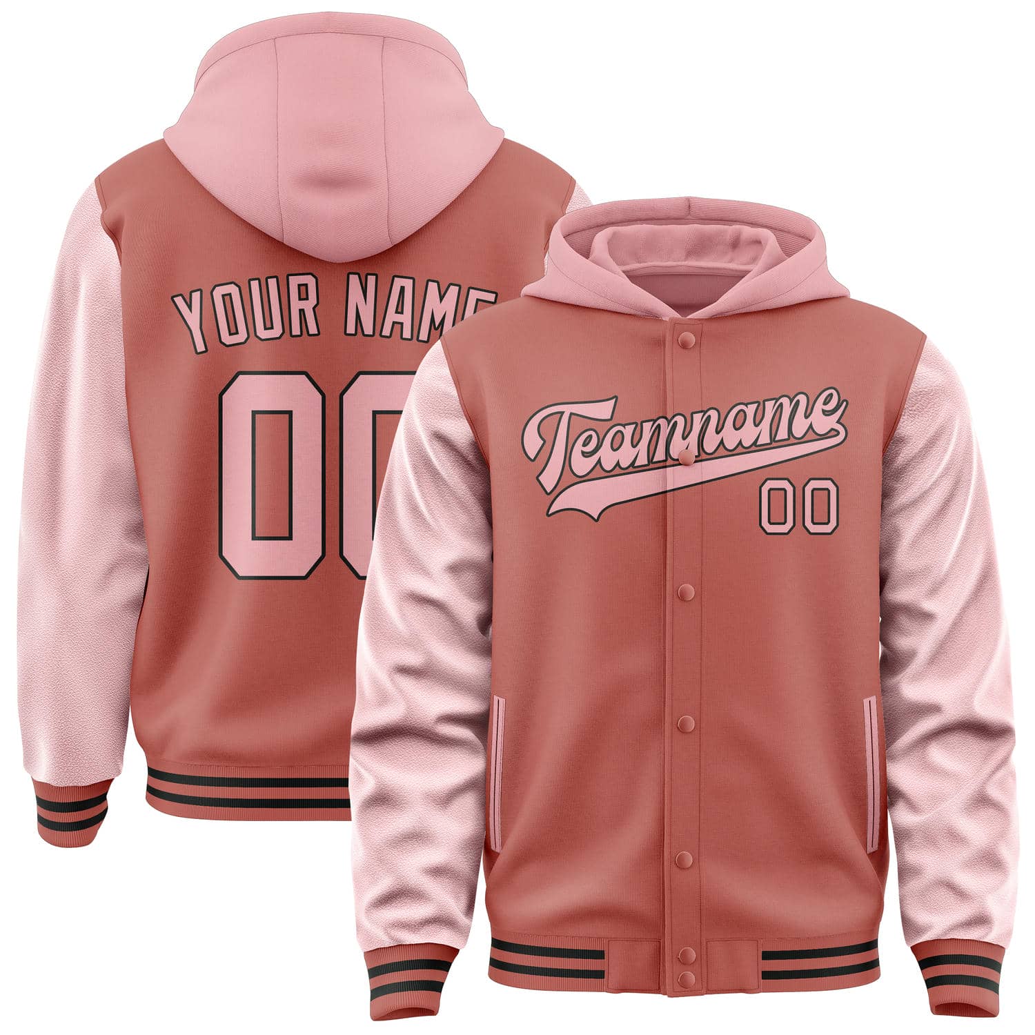 Maßgeschneidertes Kupferrose Rosa Jacke JA292921291717212117