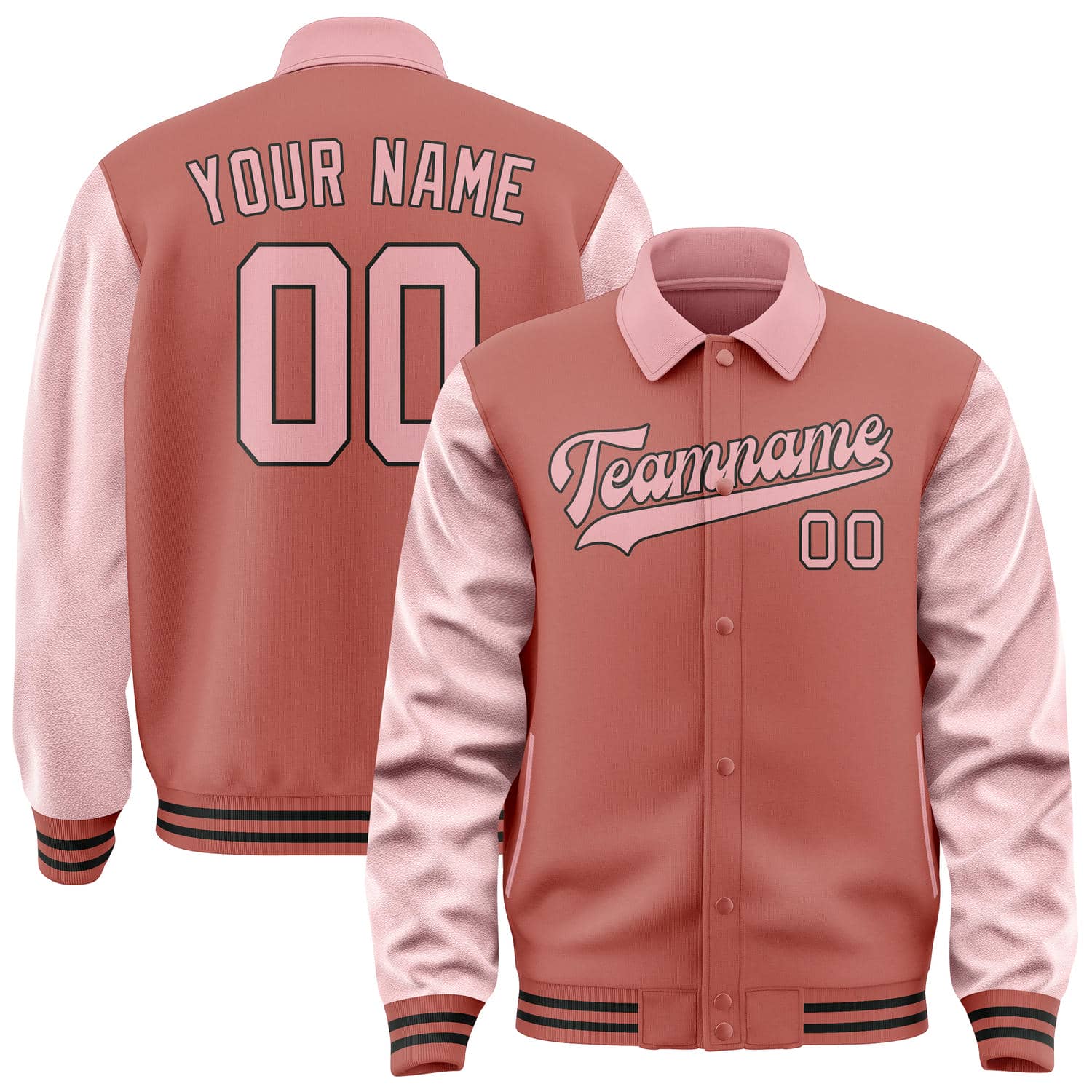 Maßgeschneidertes Kupferrose Rosa Jacke JA292921291717212117