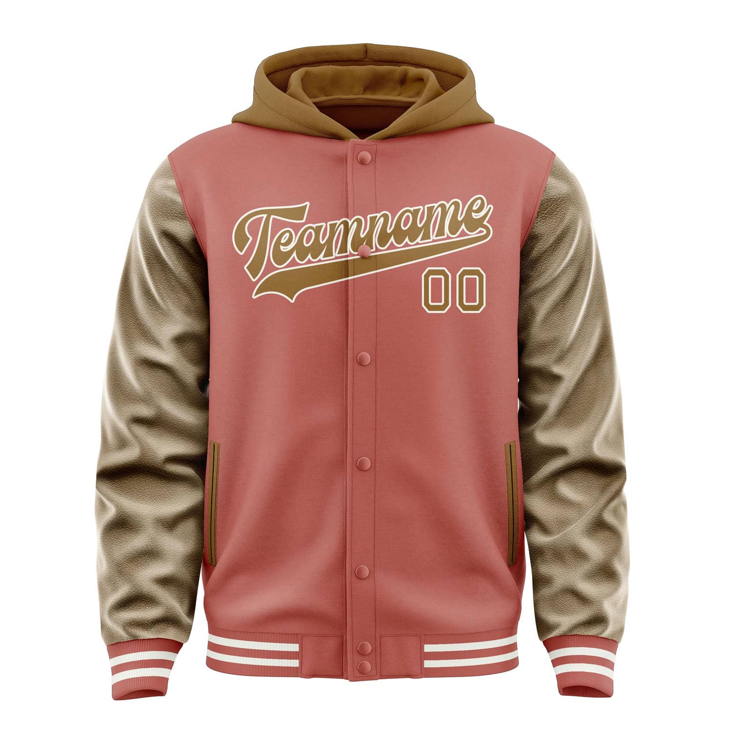 Maßgeschneidertes Kupferrose Khaki Jacke