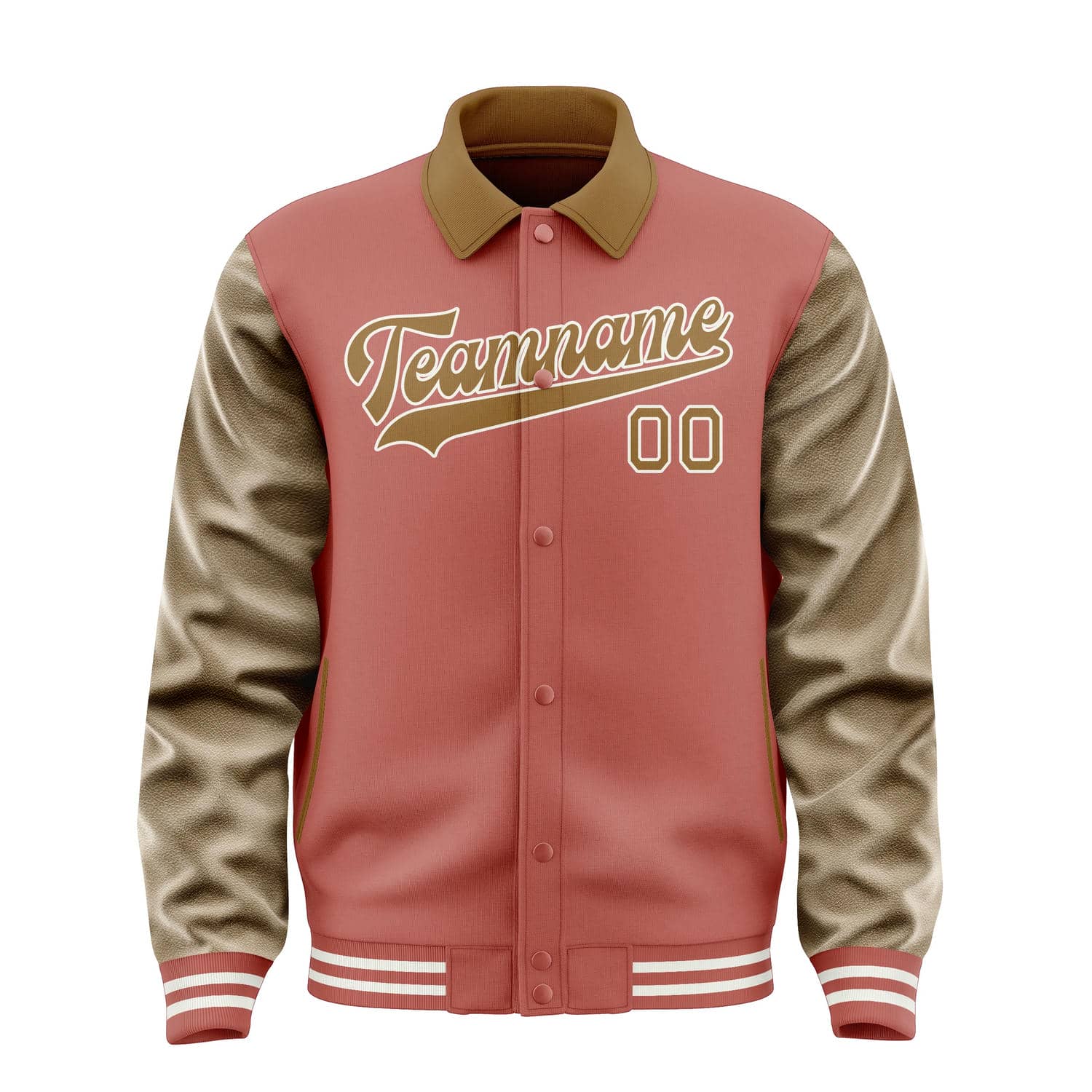 Maßgeschneidertes Kupferrose Khaki Jacke