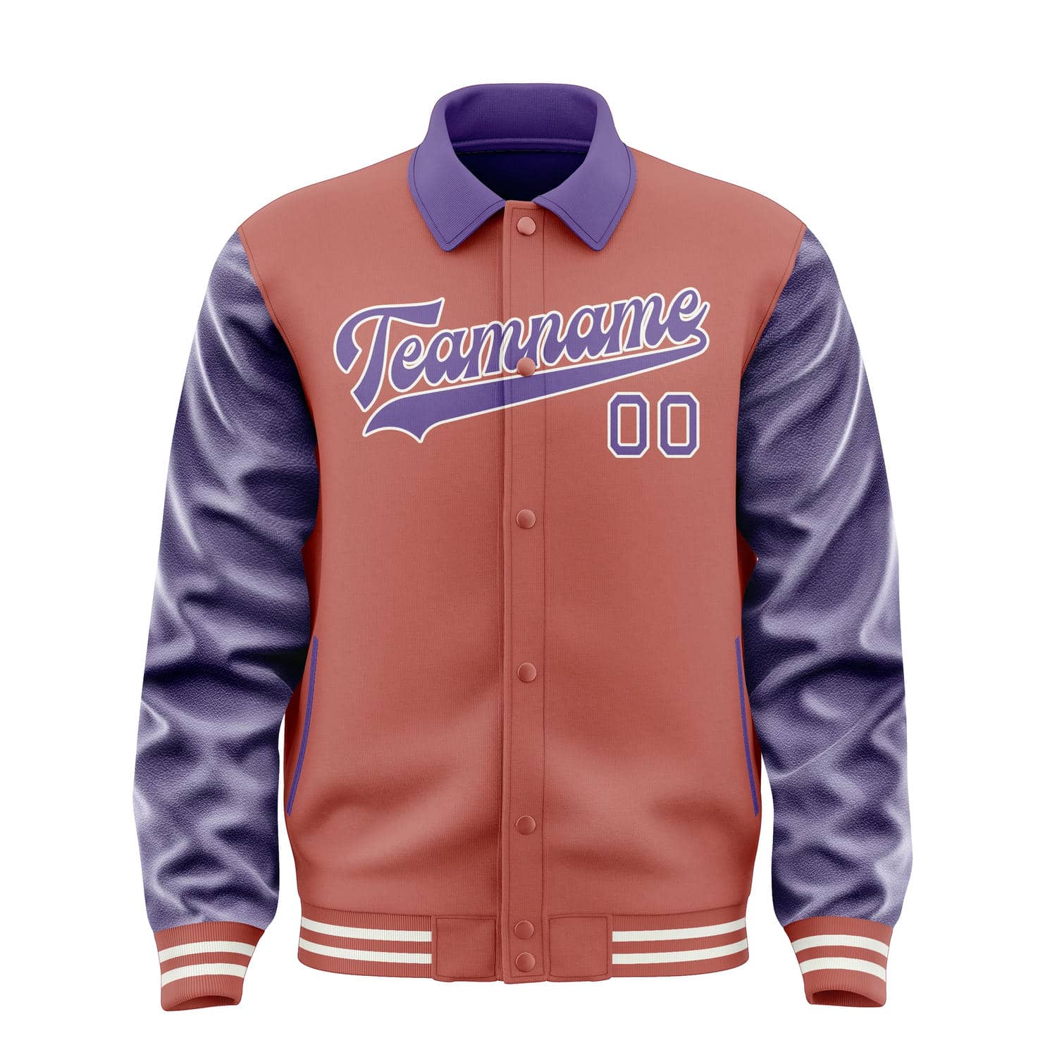 Maßgeschneidertes Kupferrose Lavendel Jacke