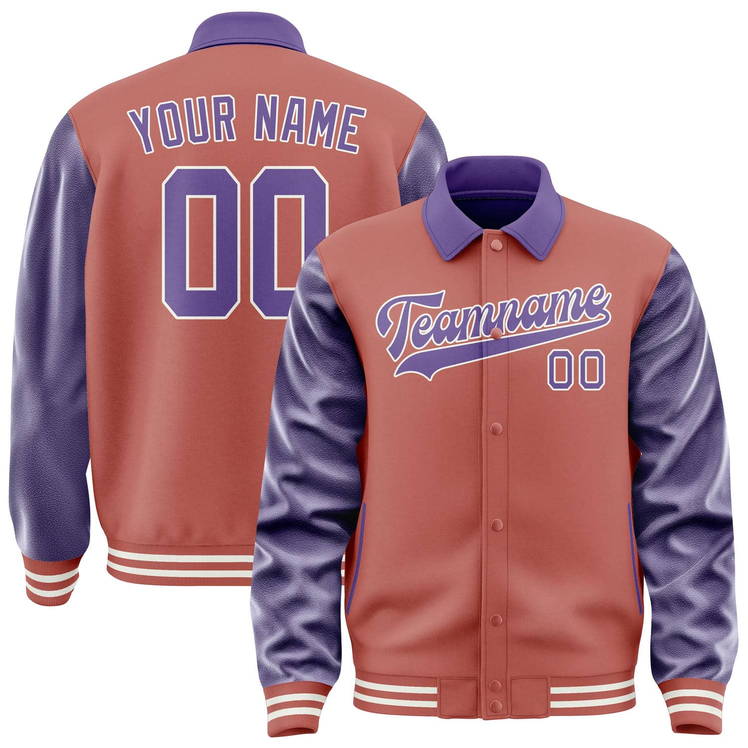 Maßgeschneidertes Kupferrose Lavendel Jacke JA292923291818232318