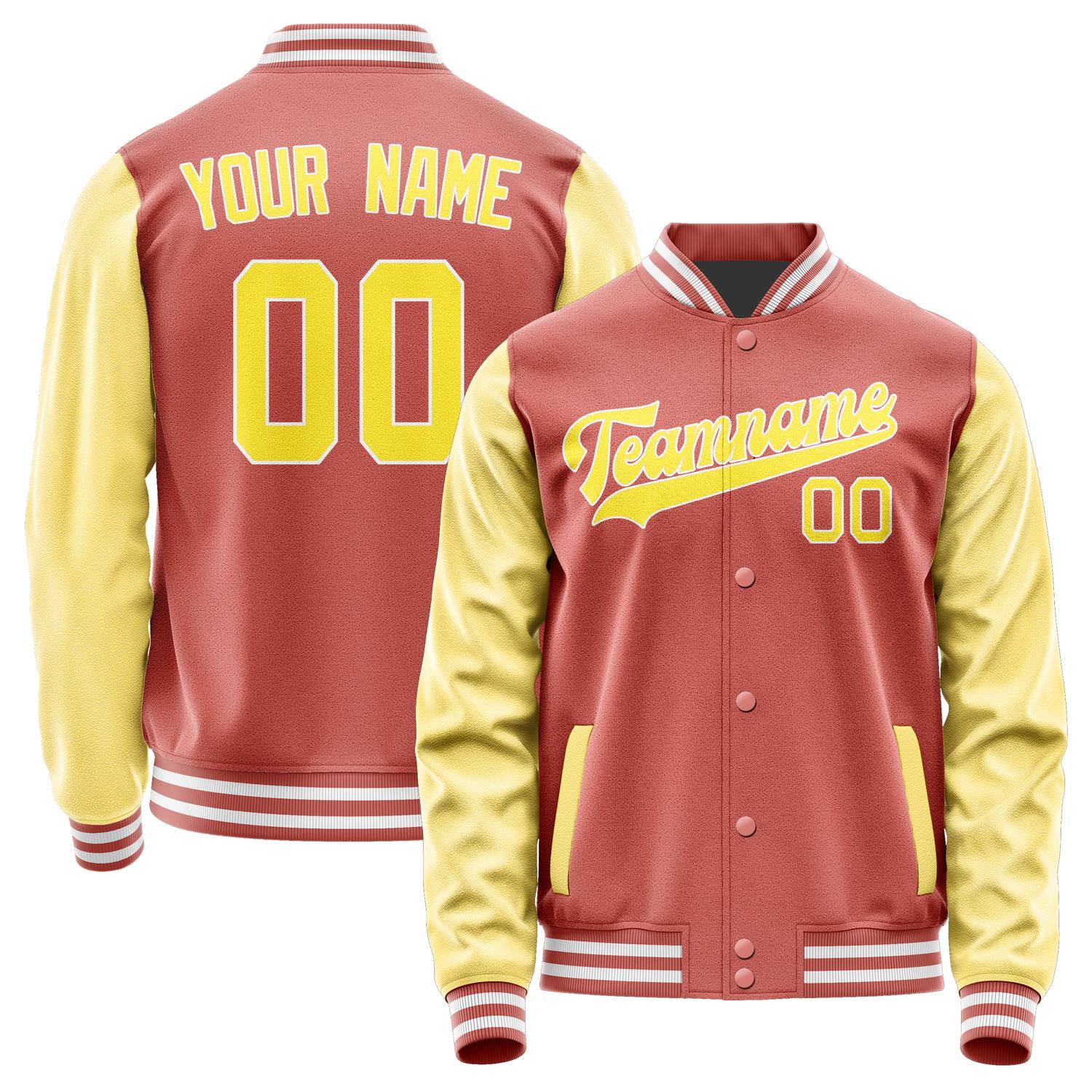 Maßgeschneidertes Kupferrose Blassgelb Jacke JA2929262918B31826