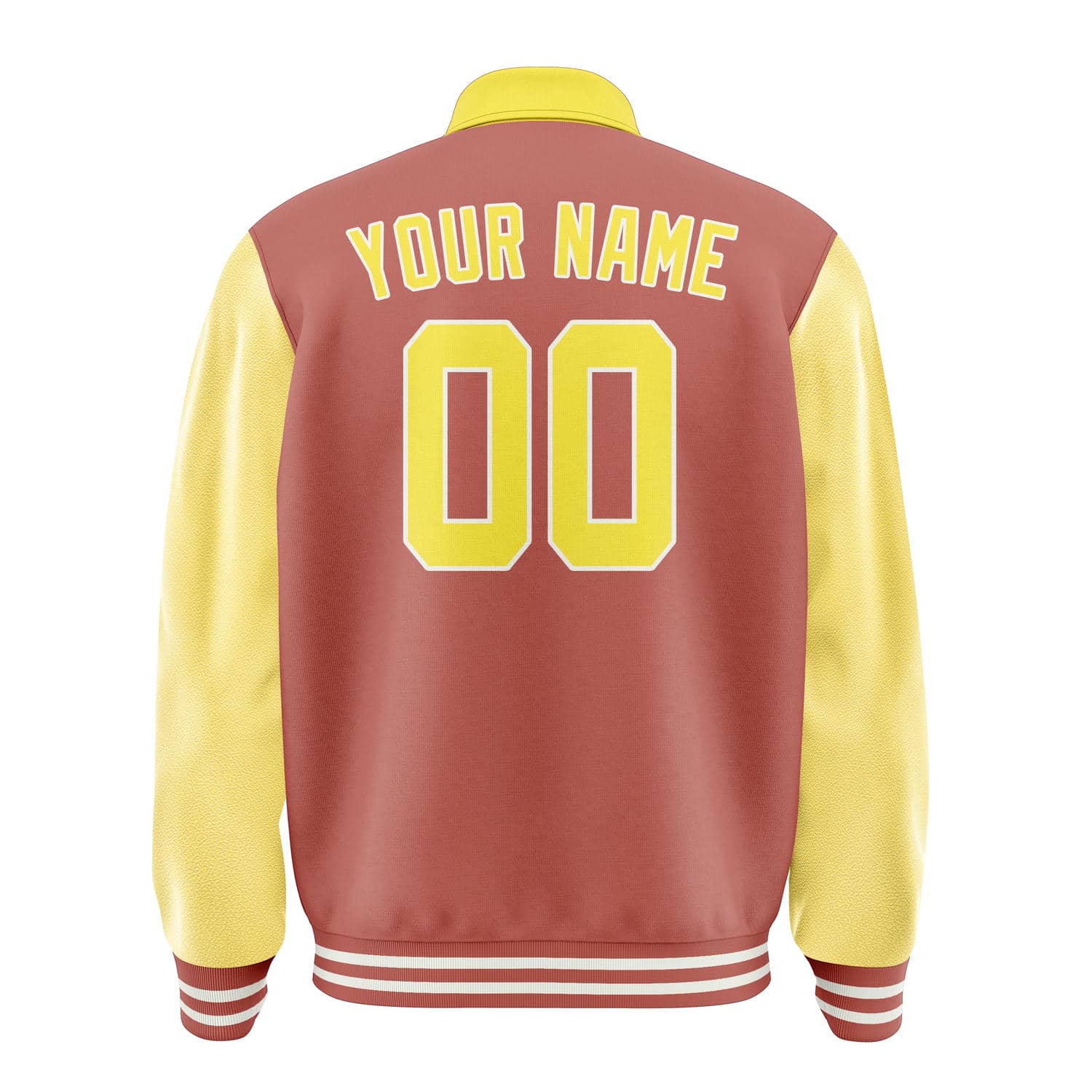 Maßgeschneidertes Kupferrose Blassgelb Jacke