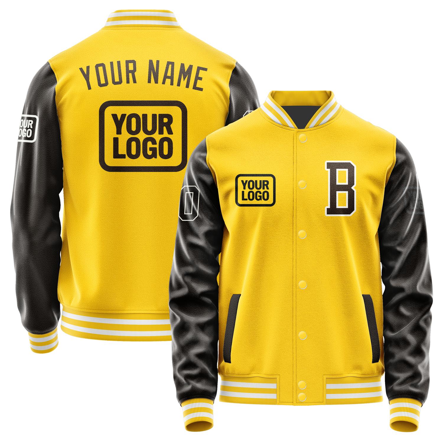Maßgeschneidertes Gold Braun Jacke JA303001301818010118