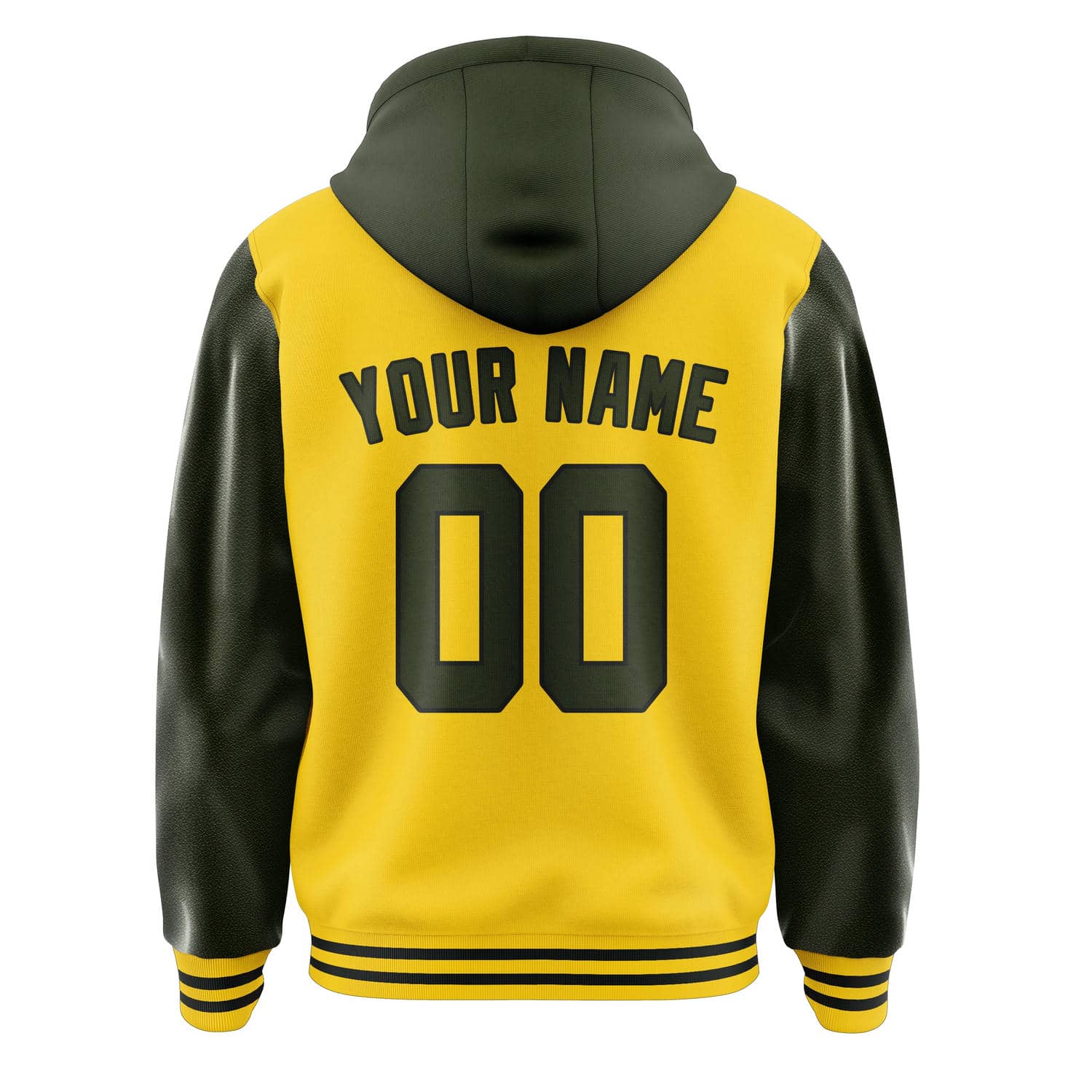 Maßgeschneidertes Gold Dunkles Oliv Jacke