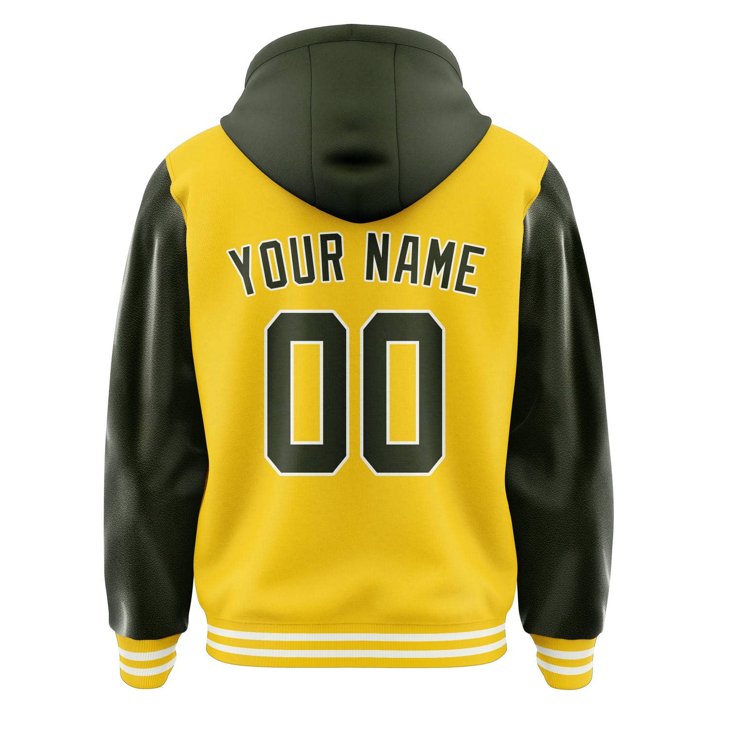 Maßgeschneidertes Gold Dunkles Oliv Jacke