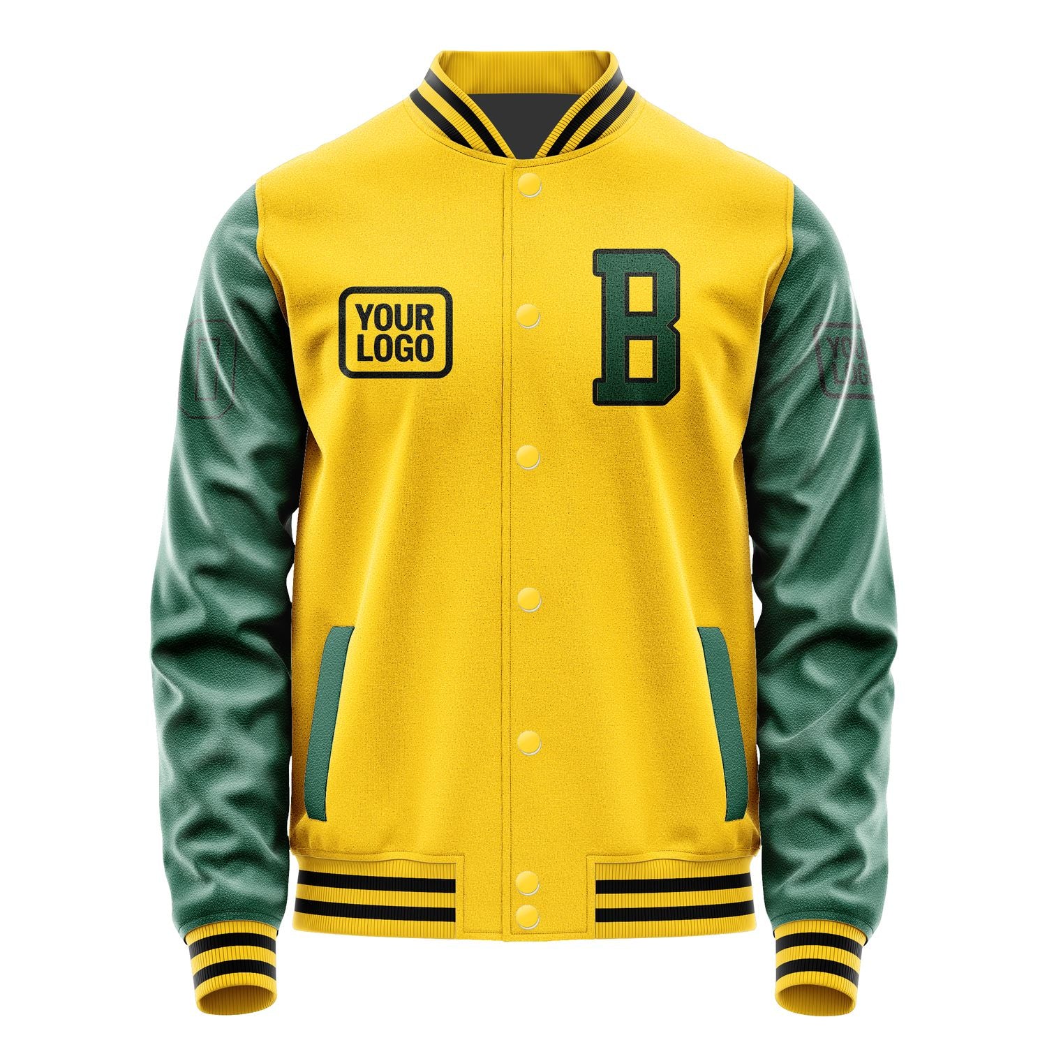 Maßgeschneidertes Gold Moosgrün Jacke JA303005301717050517