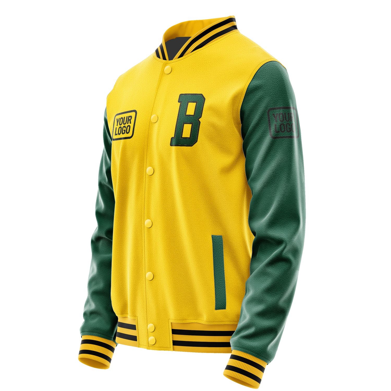Maßgeschneidertes Gold Moosgrün Jacke JA303005301717050517