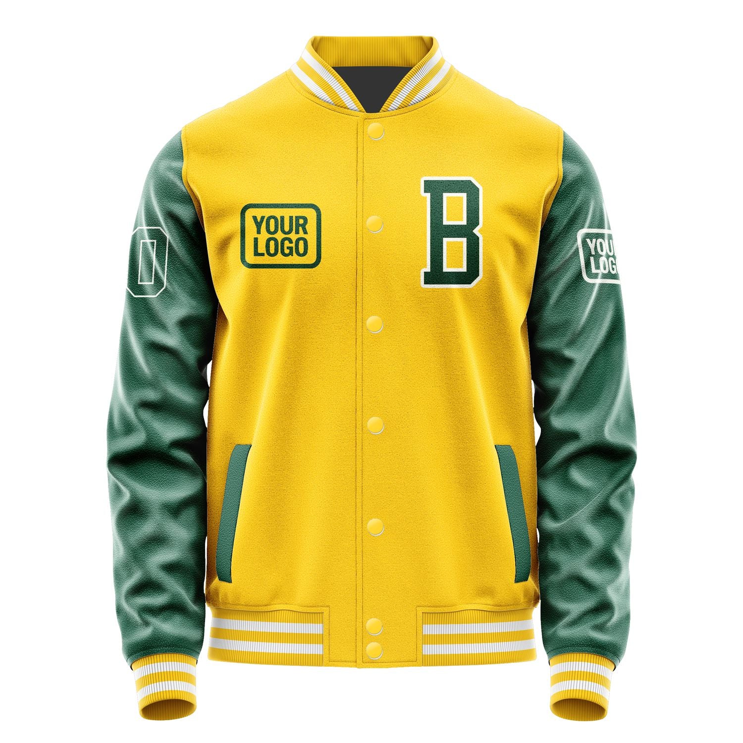 Maßgeschneidertes Gold Moosgrün Jacke JA303005301818050518
