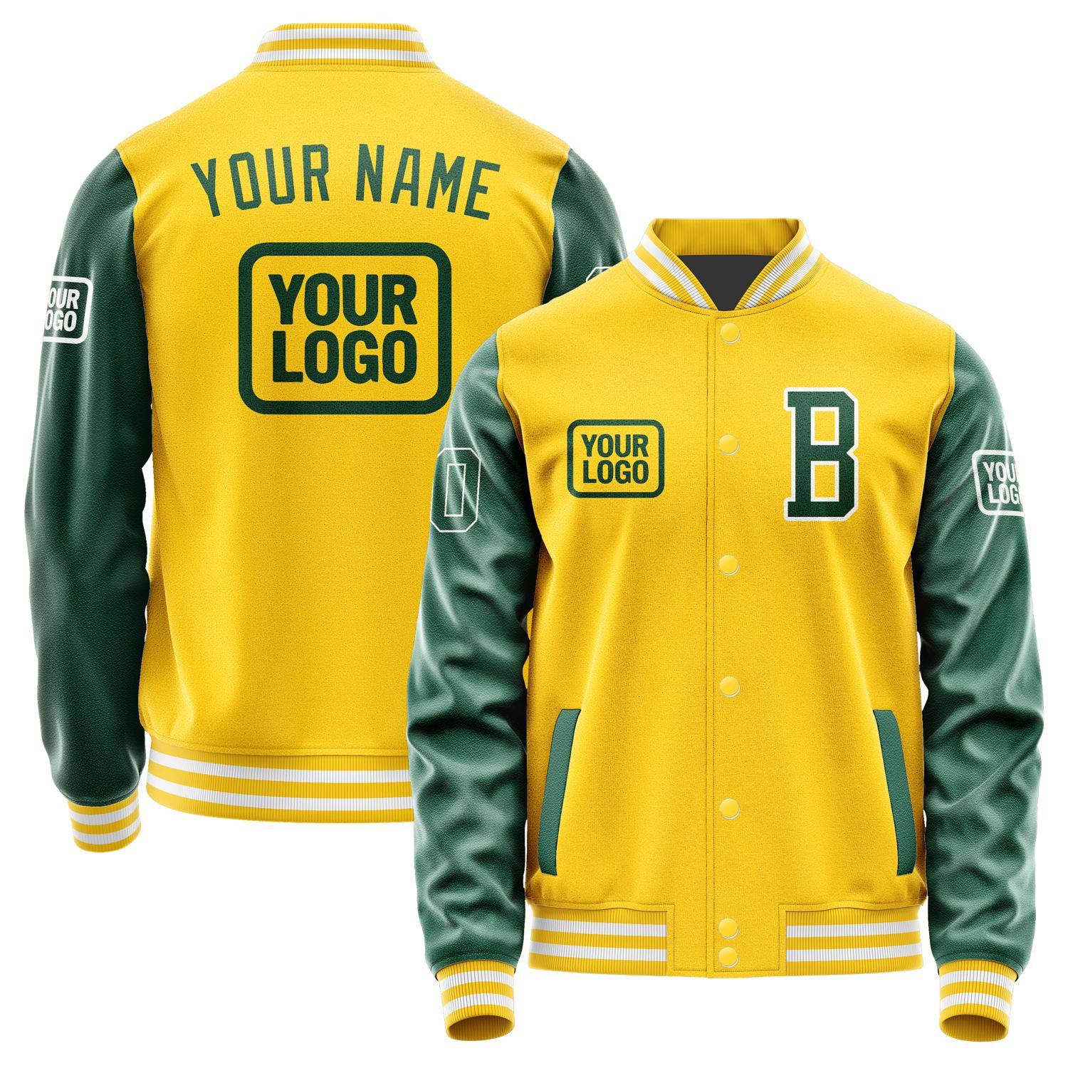 Maßgeschneidertes Gold Moosgrün Jacke JA303005301818050518