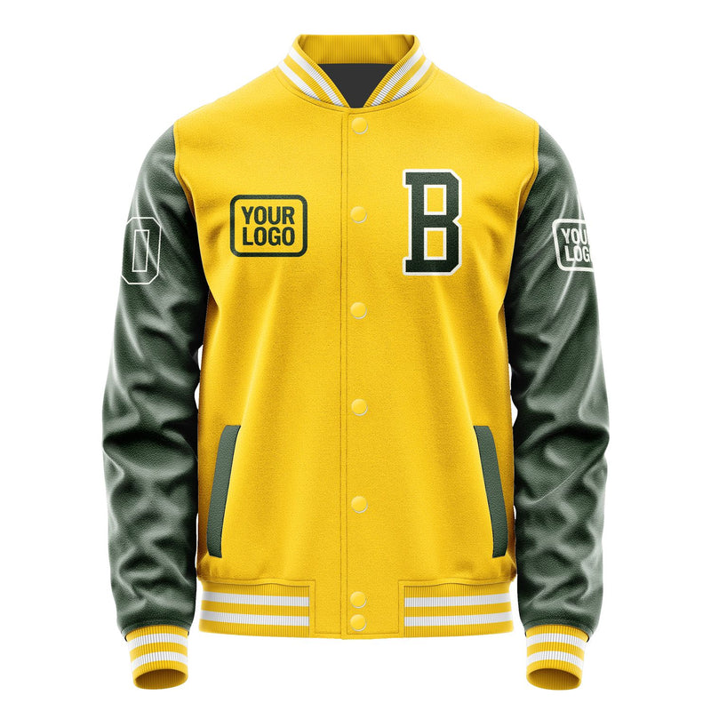 Maßgeschneidertes Gold Tannengrün Jacke JA303006301818060618