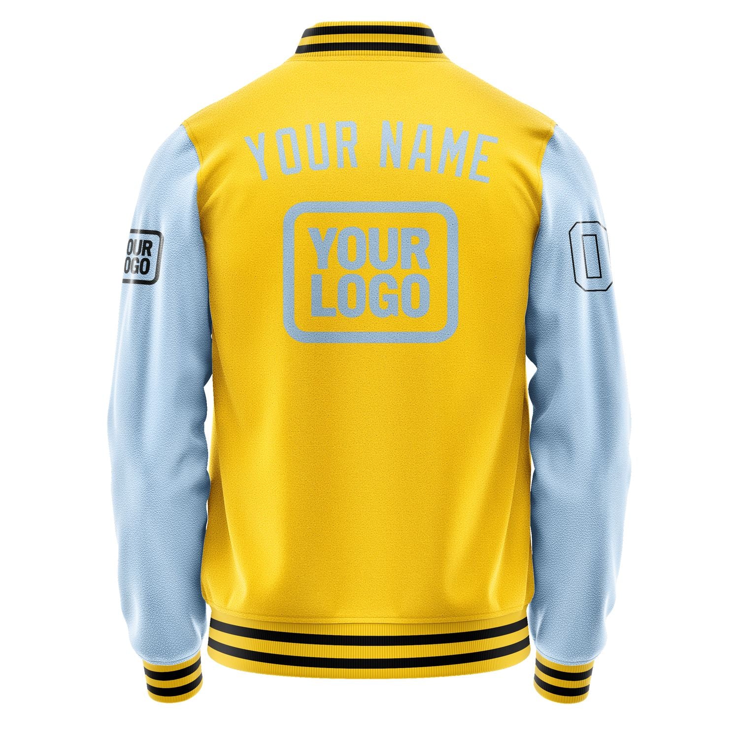 Maßgeschneidertes Gold Hellblau Jacke JA303008301717080817