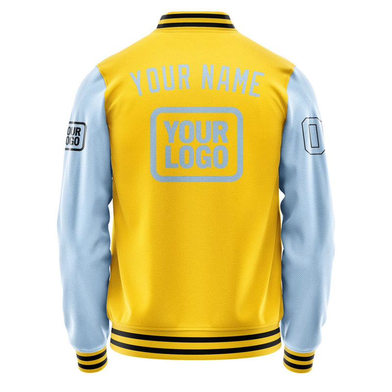 Maßgeschneidertes Gold Hellblau Jacke JA303008301717080817