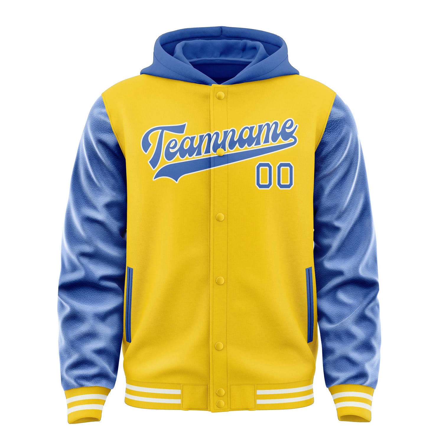Maßgeschneidertes Gold Himmelblau Jacke