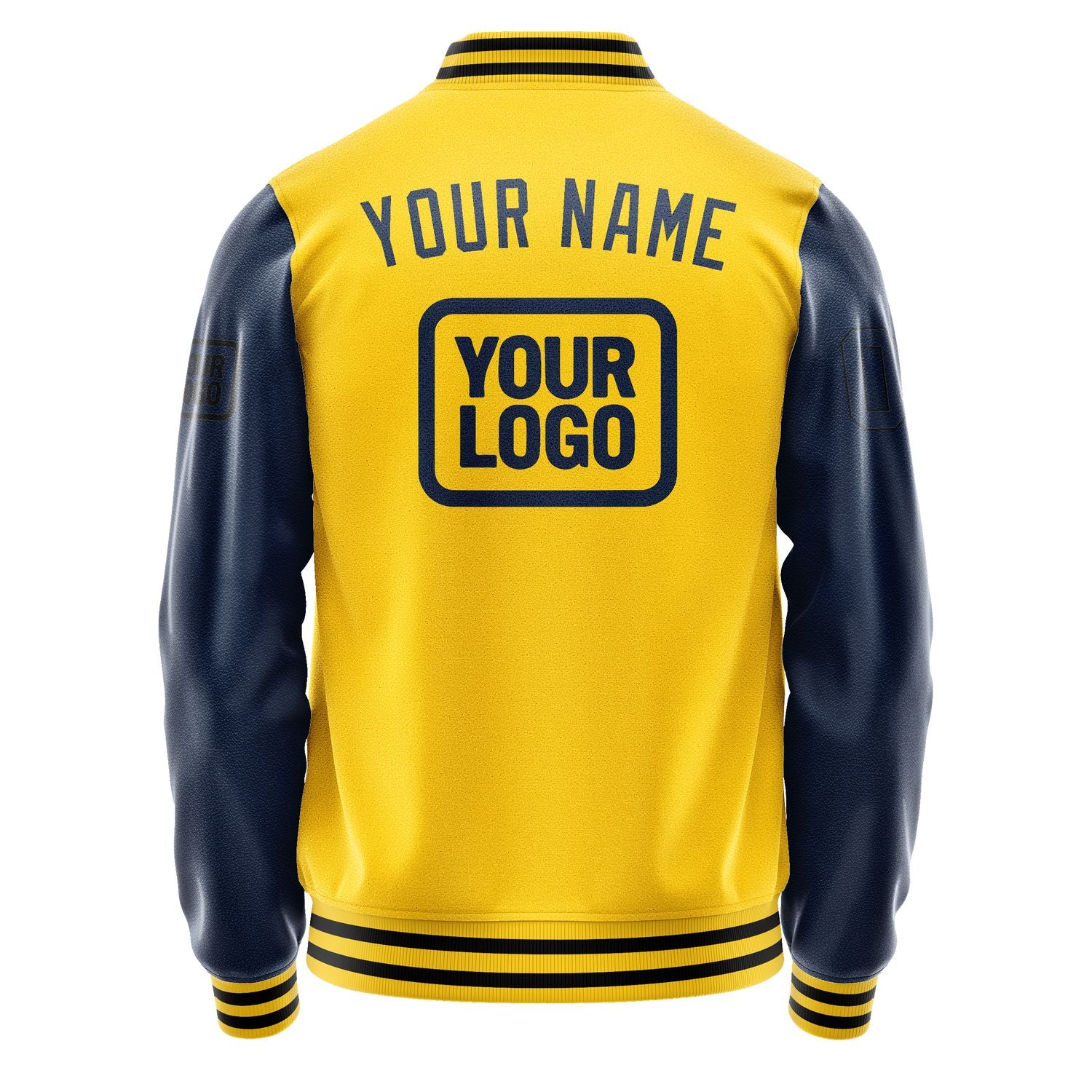 Maßgeschneidertes Gold Marineblau Jacke JA303010301717101017