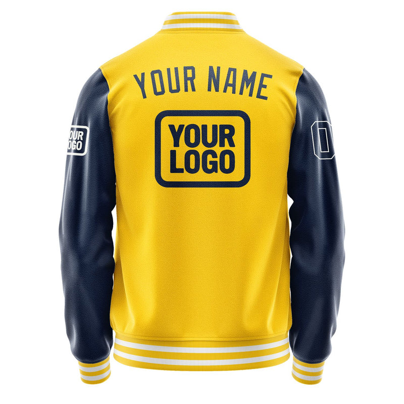 Maßgeschneidertes Gold Marineblau Jacke JA303010301818101018