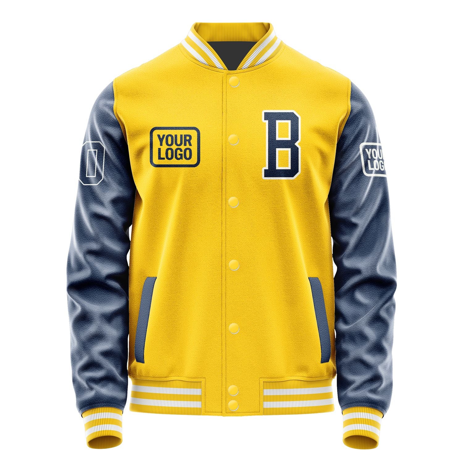 Maßgeschneidertes Gold Marineblau Jacke JA303010301818101018
