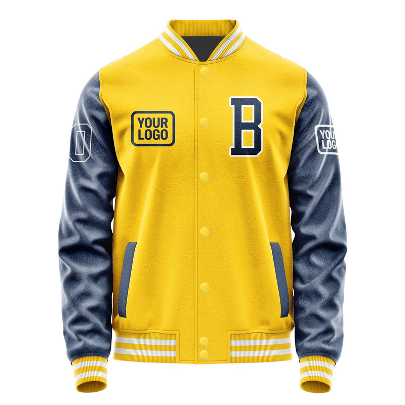 Maßgeschneidertes Gold Marineblau Jacke JA303010301818101018