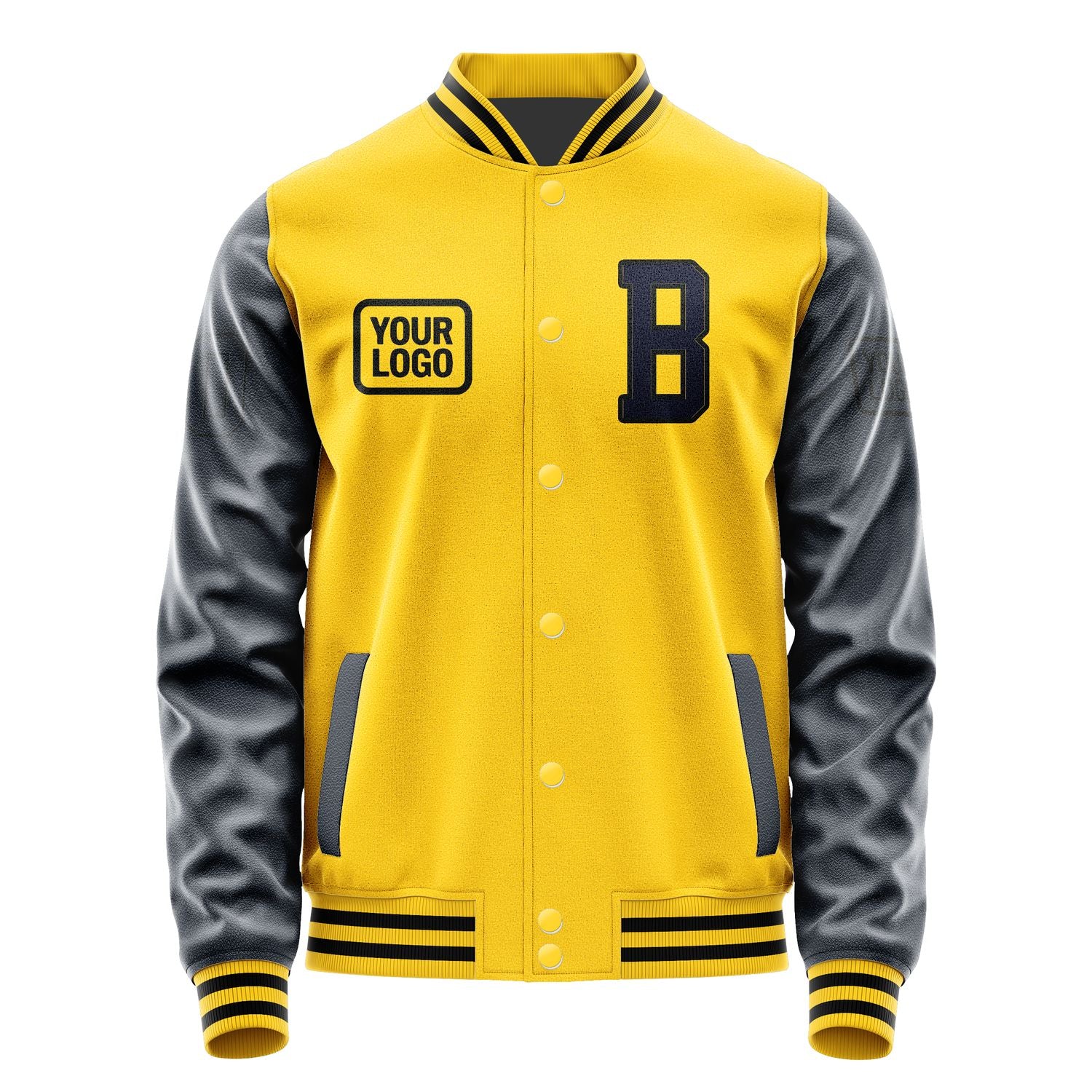 Maßgeschneidertes Gold Stahlblau Jacke JA303011301717111117