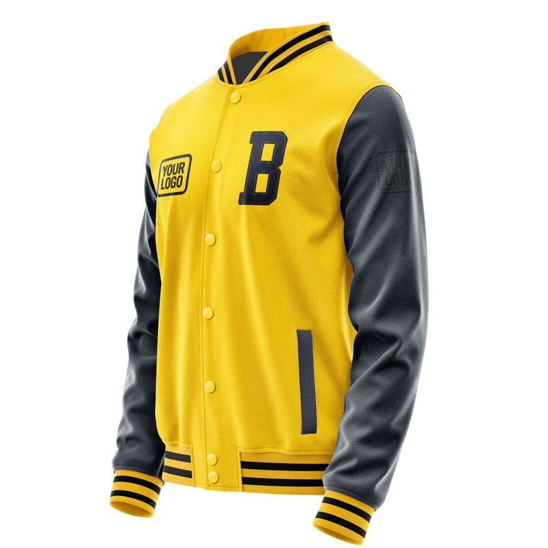 Maßgeschneidertes Gold Stahlblau Jacke JA303011301717111117