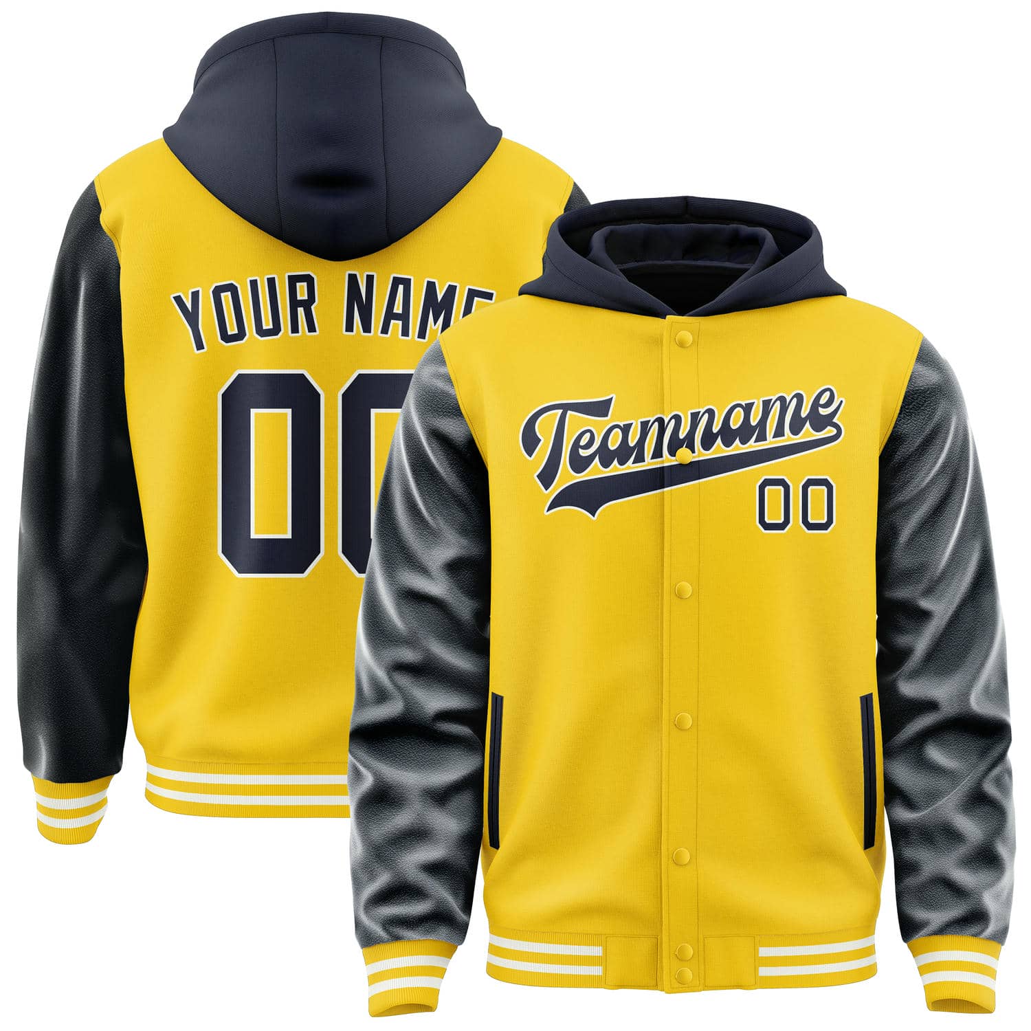 Maßgeschneidertes Gold Stahlblau Jacke