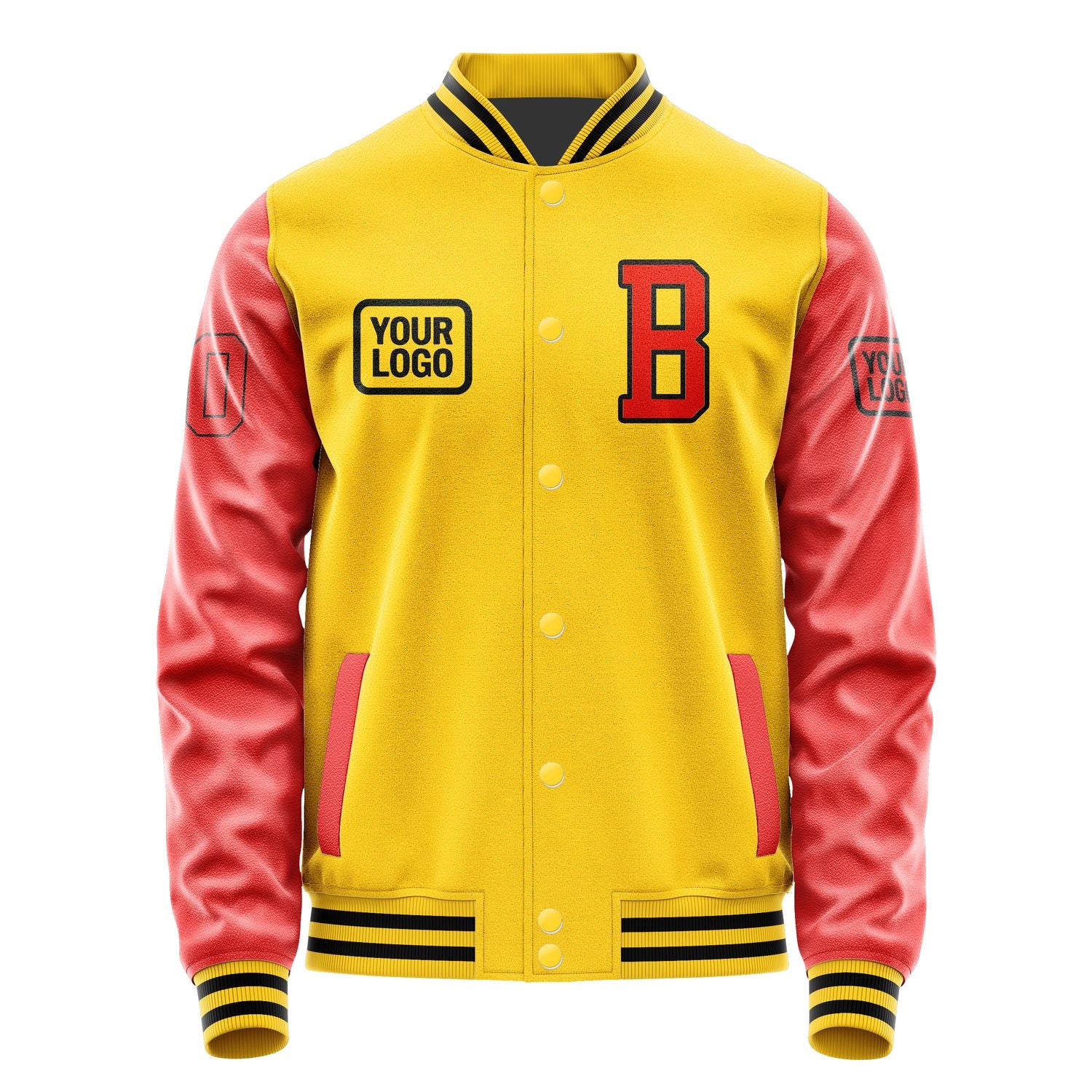 Maßgeschneidertes Gold Orangerot Jacke JA303012301717121217