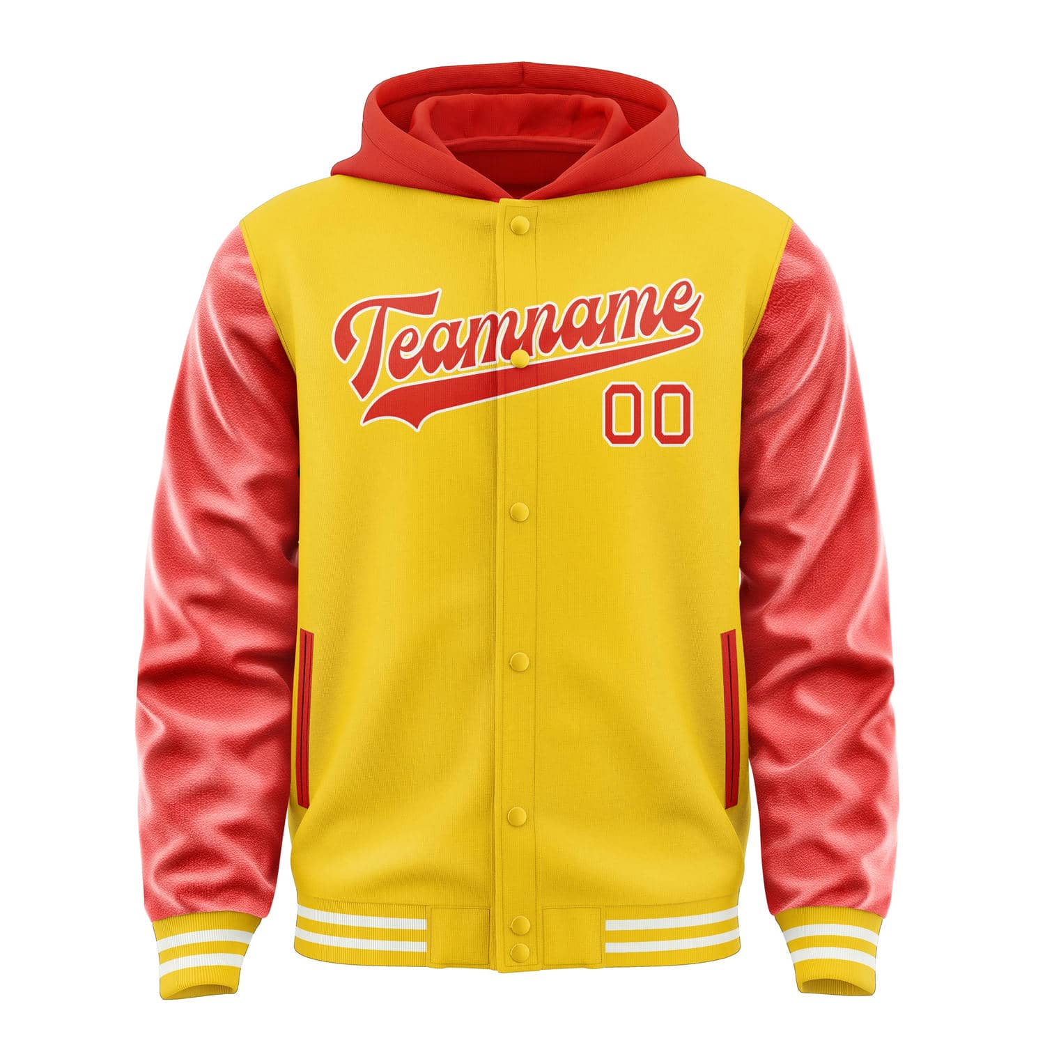 Maßgeschneidertes Gold Orangerot Jacke
