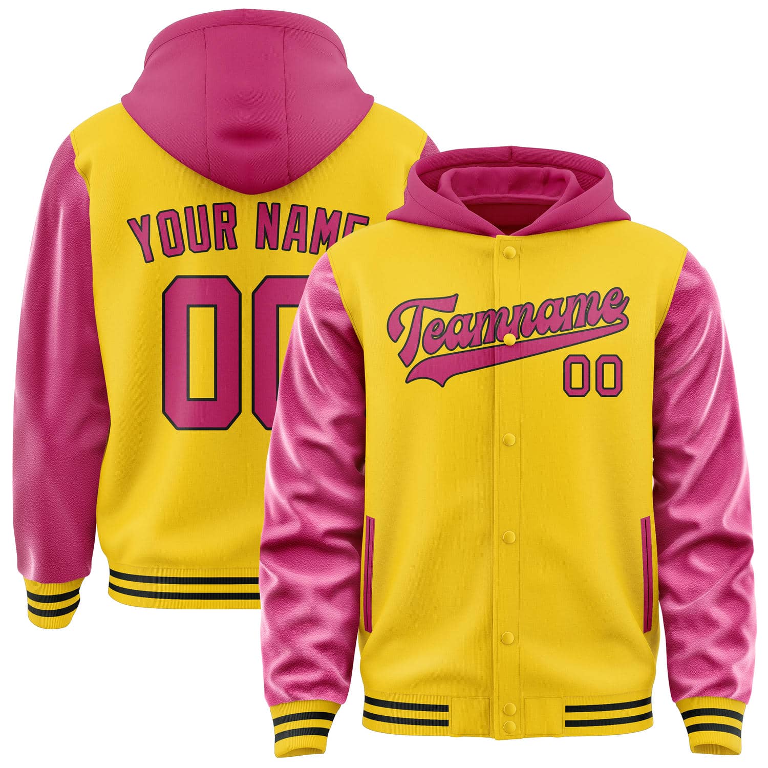 Maßgeschneidertes Gold Rosarot Jacke