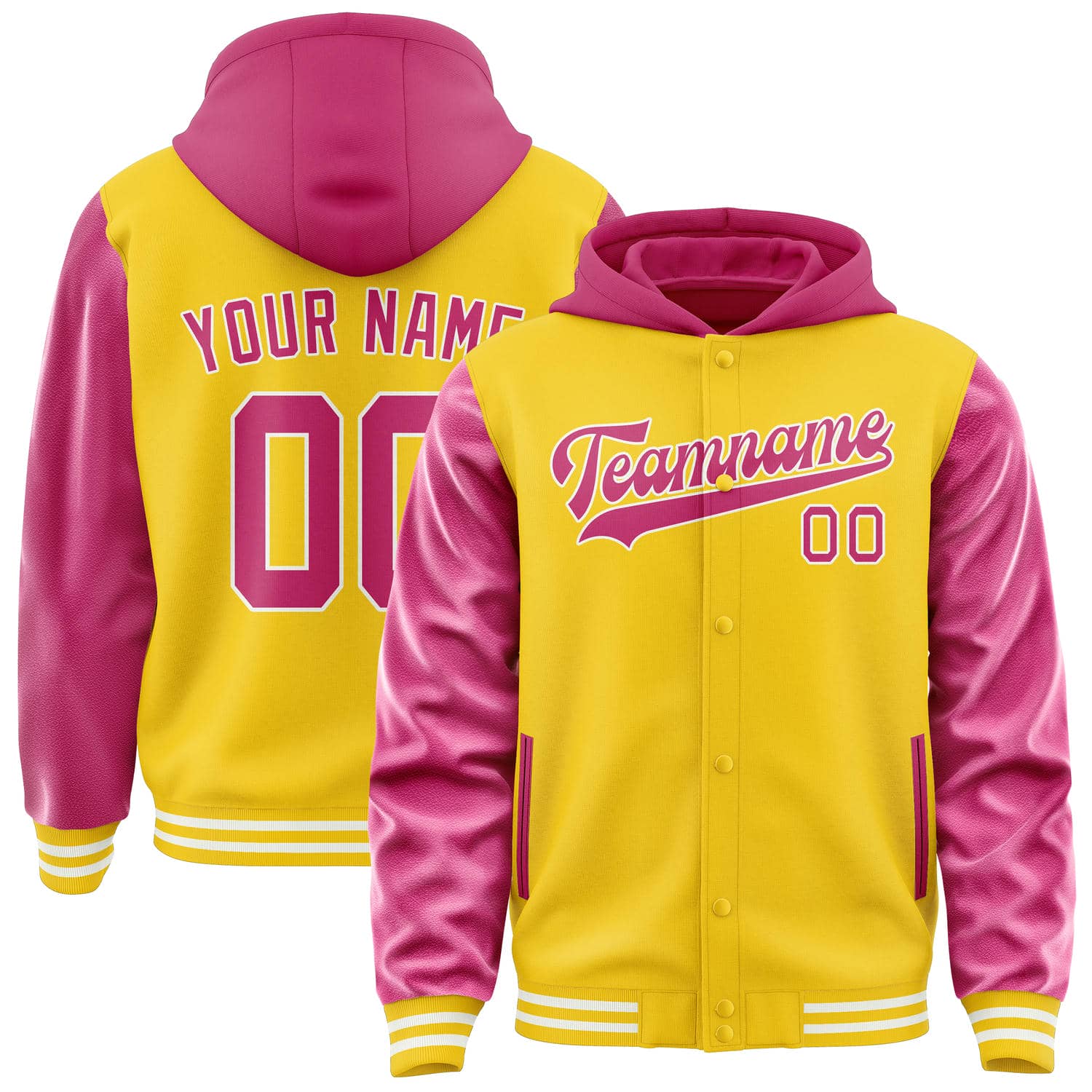 Maßgeschneidertes Gold Rosarot Jacke