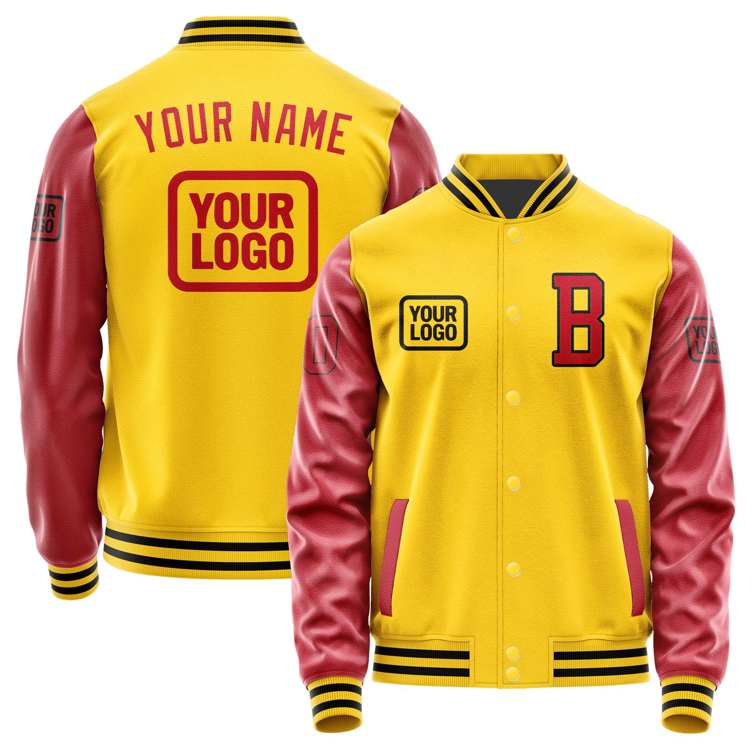 Maßgeschneidertes Gold Rot Jacke JA303014301717141417