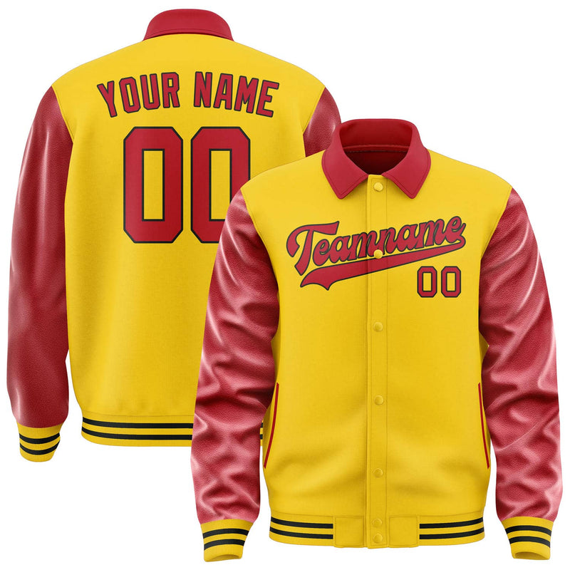 Maßgeschneidertes Gold Rot Jacke JA303014301717141417