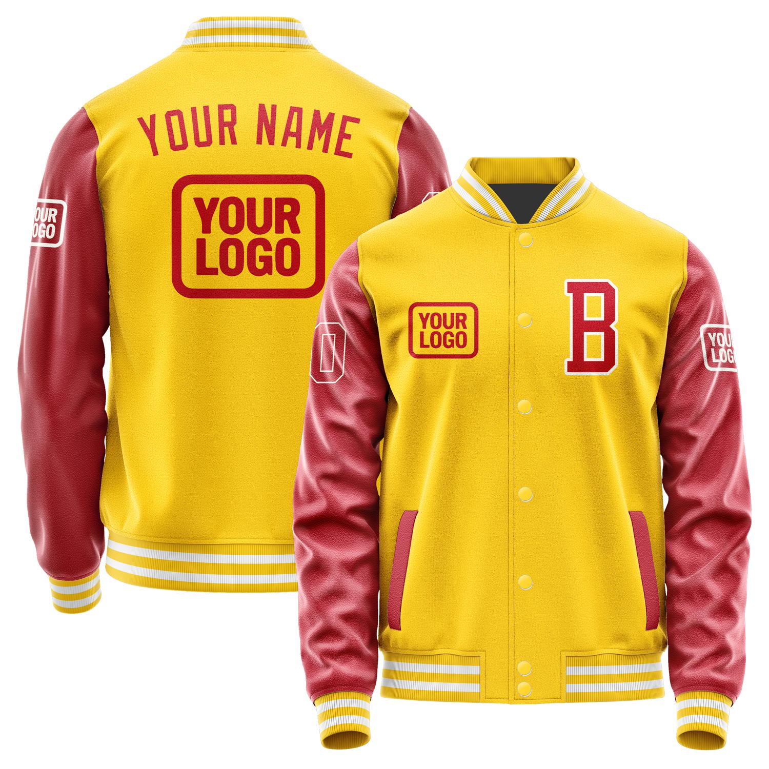 Maßgeschneidertes Gold Rot Jacke JA303014301818141418