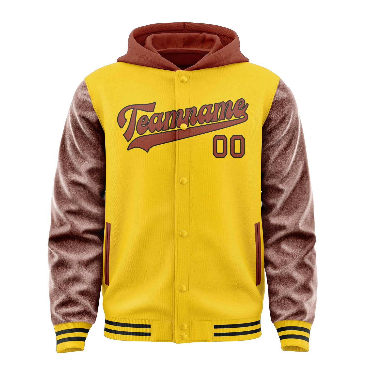 Maßgeschneidertes Gold Korallenrot Jacke