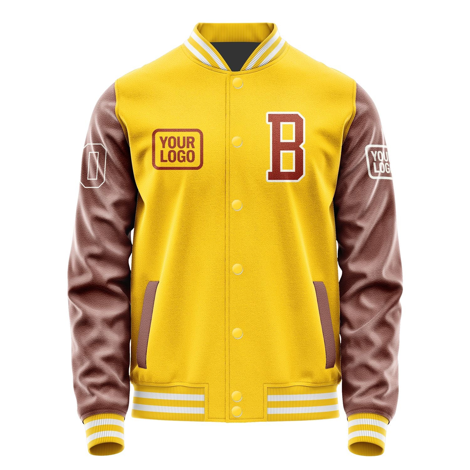 Maßgeschneidertes Gold Korallenrot Jacke JA303016301818161618
