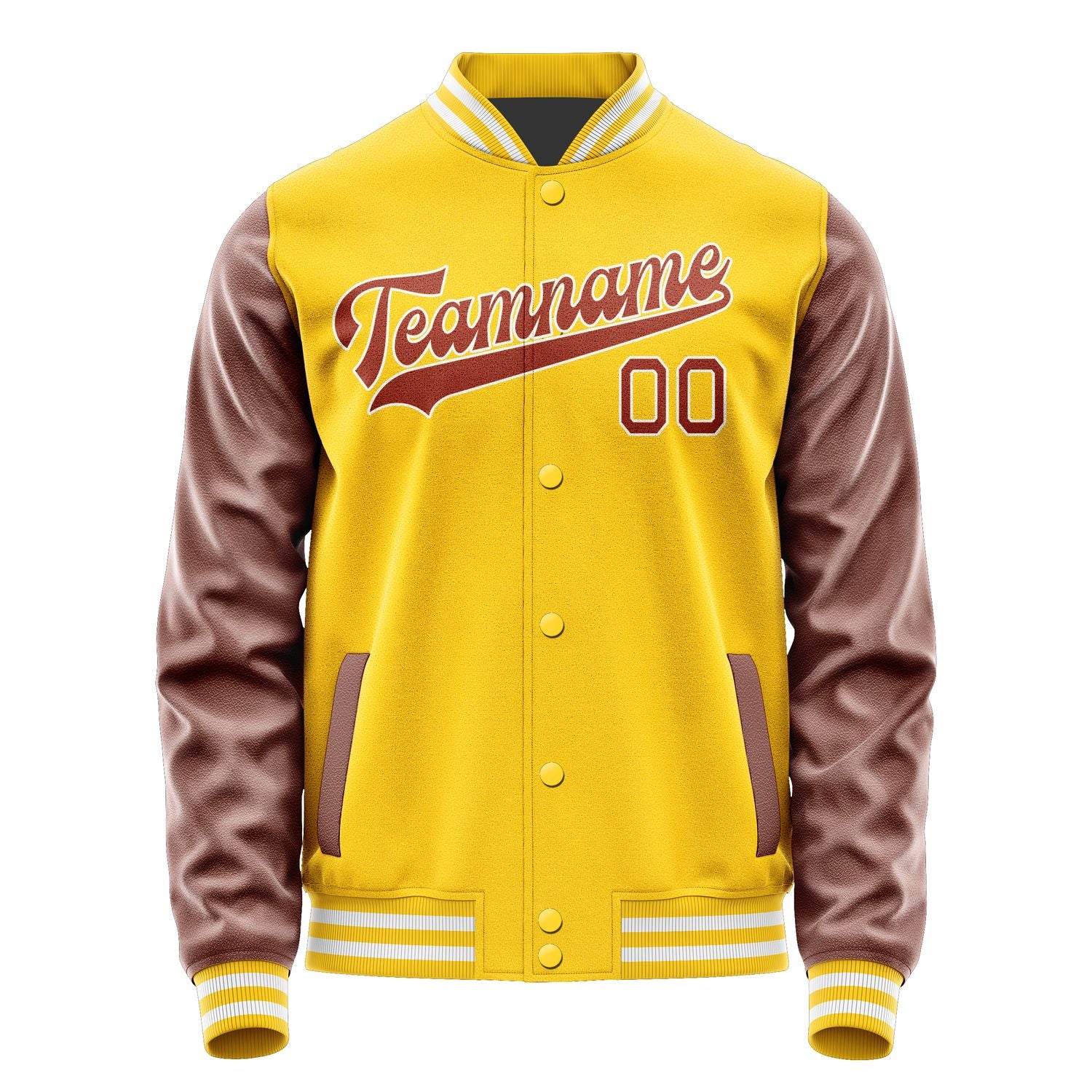 Maßgeschneidertes Gold Korallenrot Jacke JA3030163018B31816