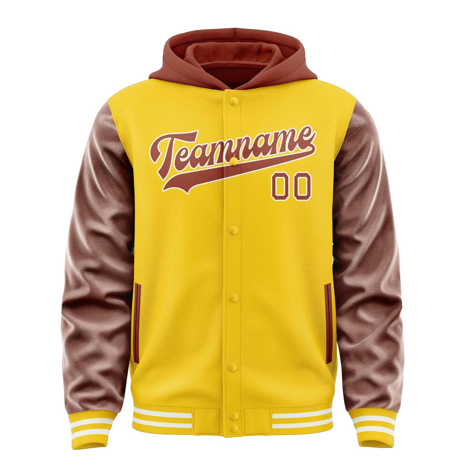 Maßgeschneidertes Gold Korallenrot Jacke