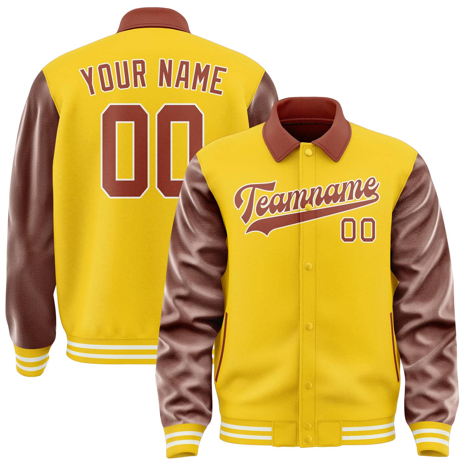 Maßgeschneidertes Gold Korallenrot Jacke JA303016301818161618
