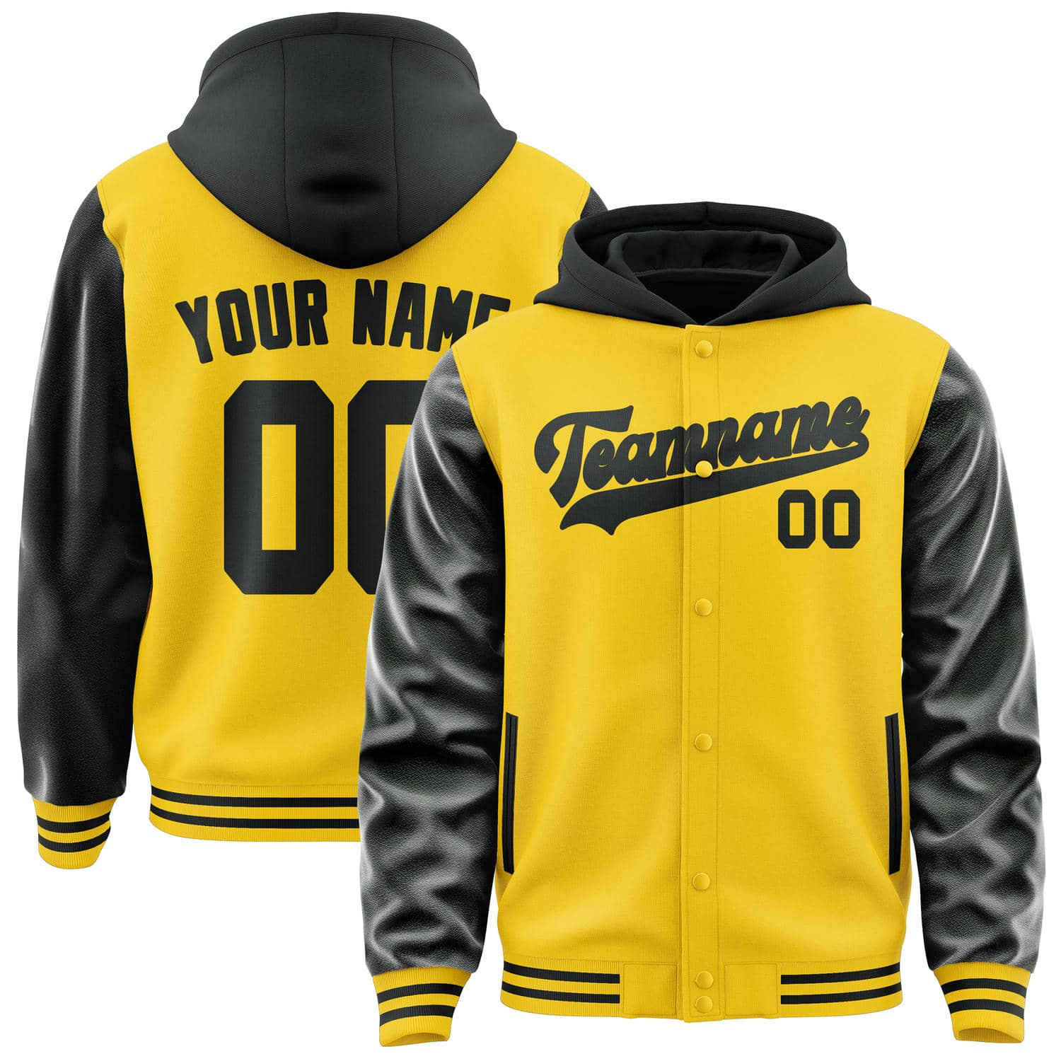 Maßgeschneidertes Gold Schwarz Jacke