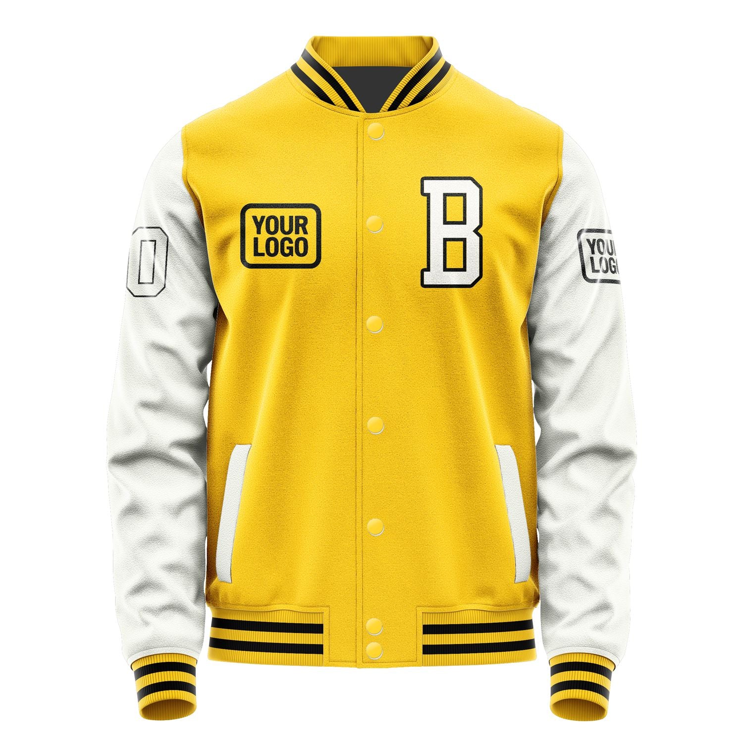 Maßgeschneidertes Gold Weiß Jacke JA303018301717181817