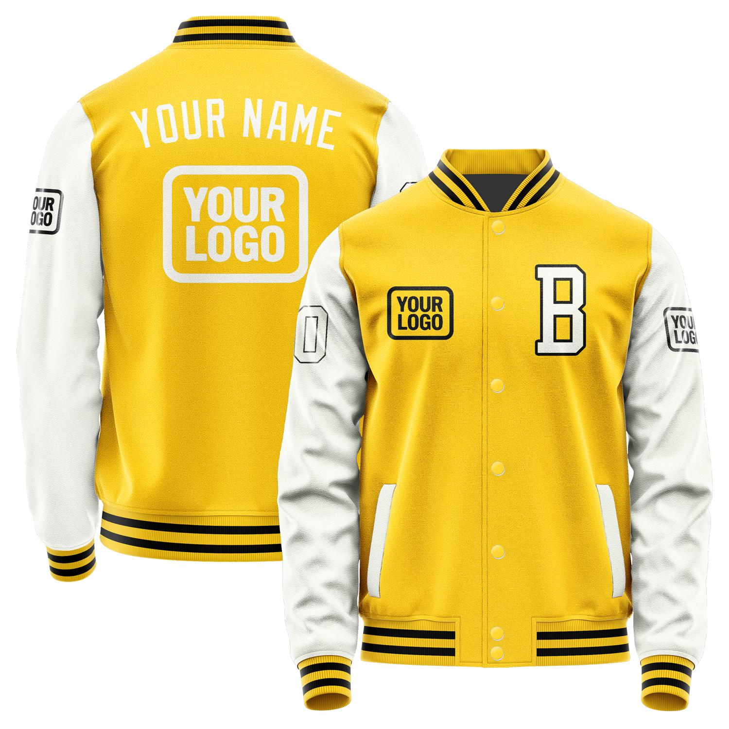 Maßgeschneidertes Gold Weiß Jacke JA303018301717181817