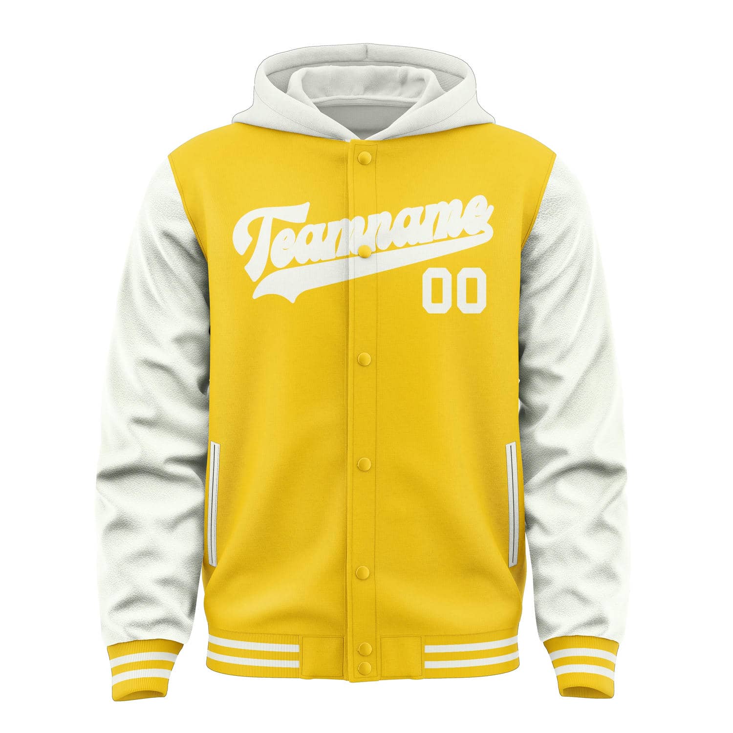 Maßgeschneidertes Gold Weiß Jacke