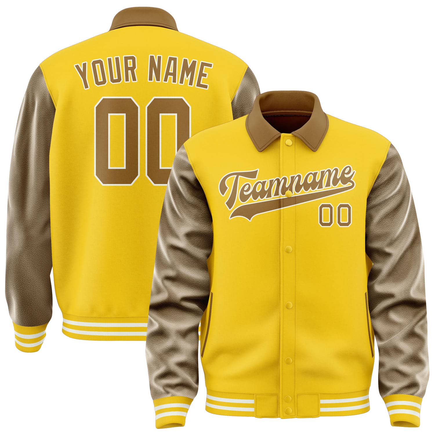 Maßgeschneidertes Gold Khaki Jacke JA303022301818222218