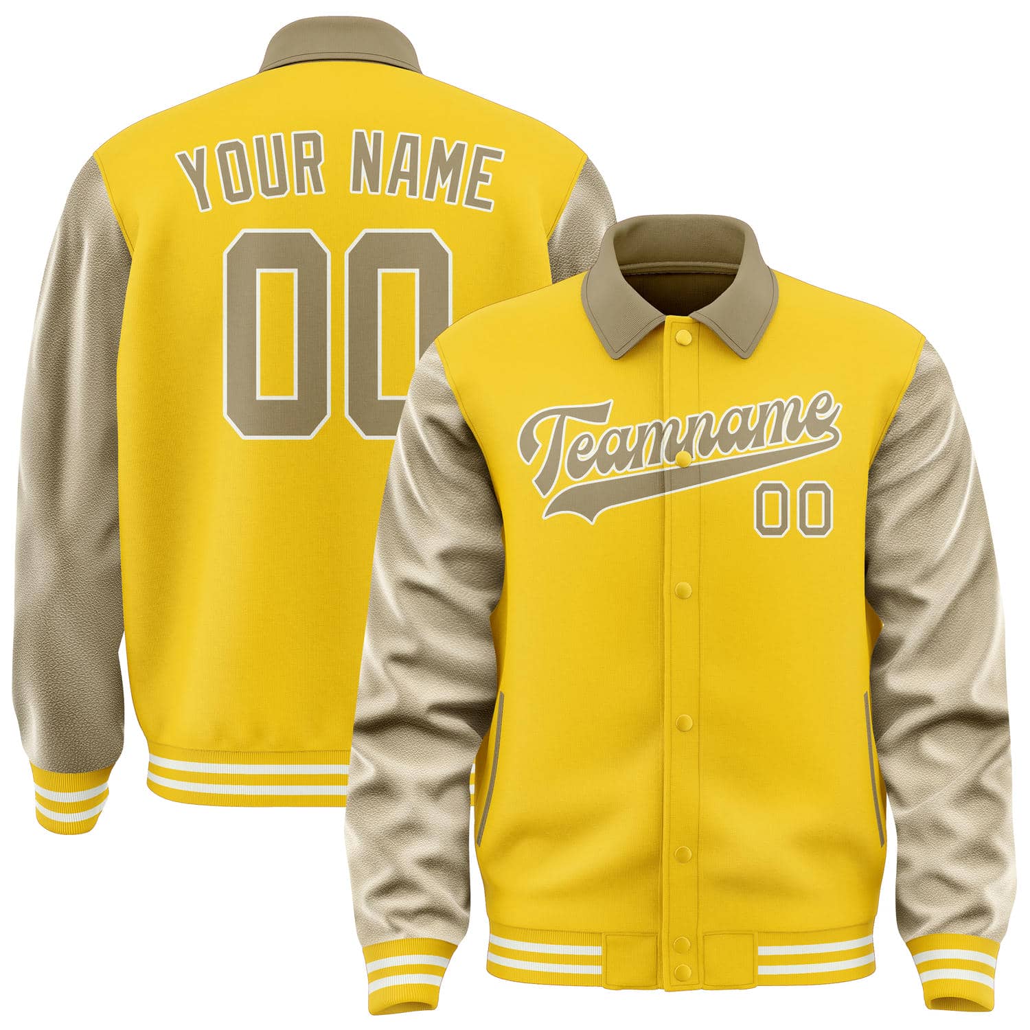 Maßgeschneidertes Gold Hellkhaki Jacke JA303025301818252518