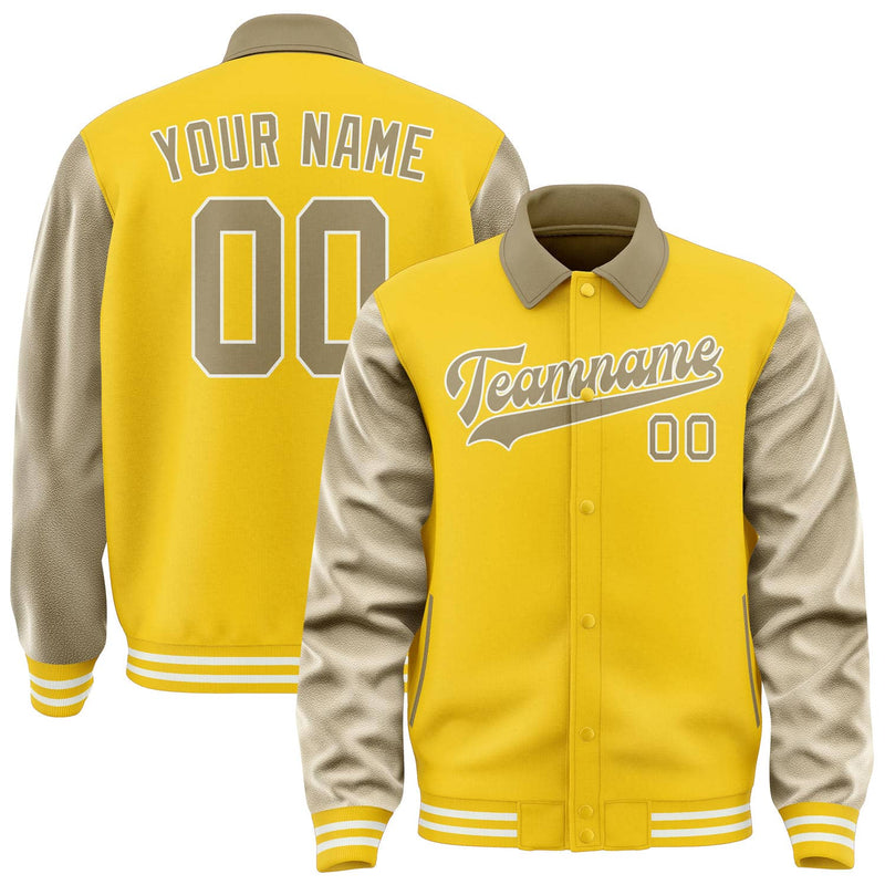 Maßgeschneidertes Gold Hellkhaki Jacke JA303025301818252518