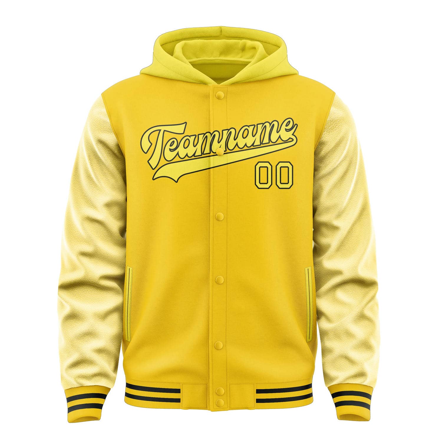 Maßgeschneidertes Gold Blassgelb Jacke